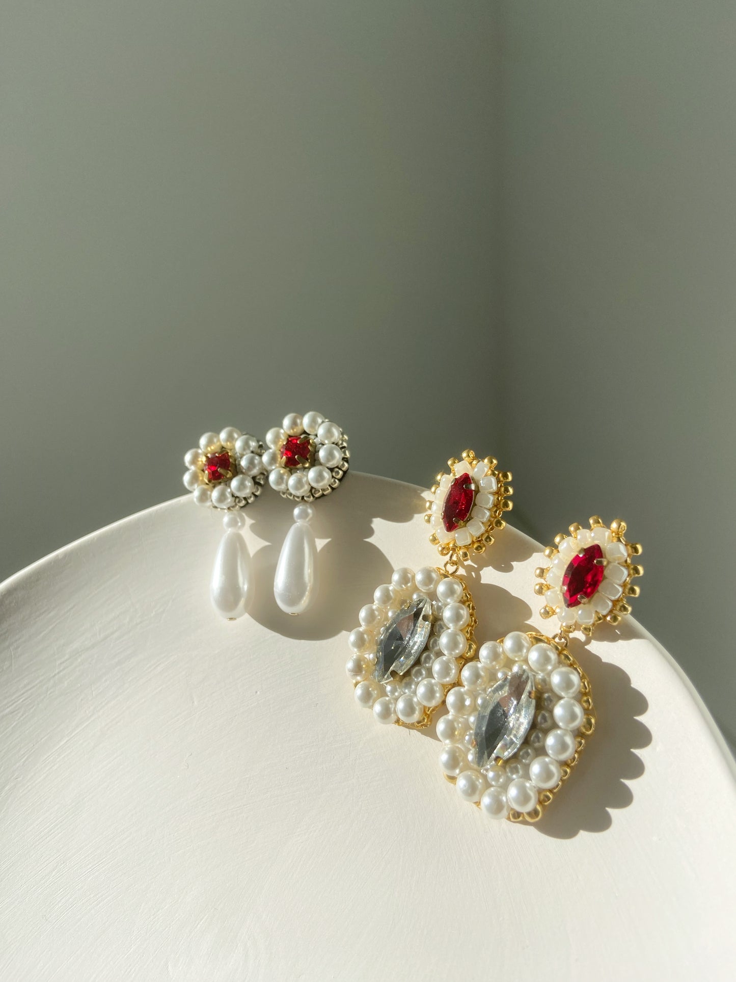 IE048_Bead Embroidered Earrings