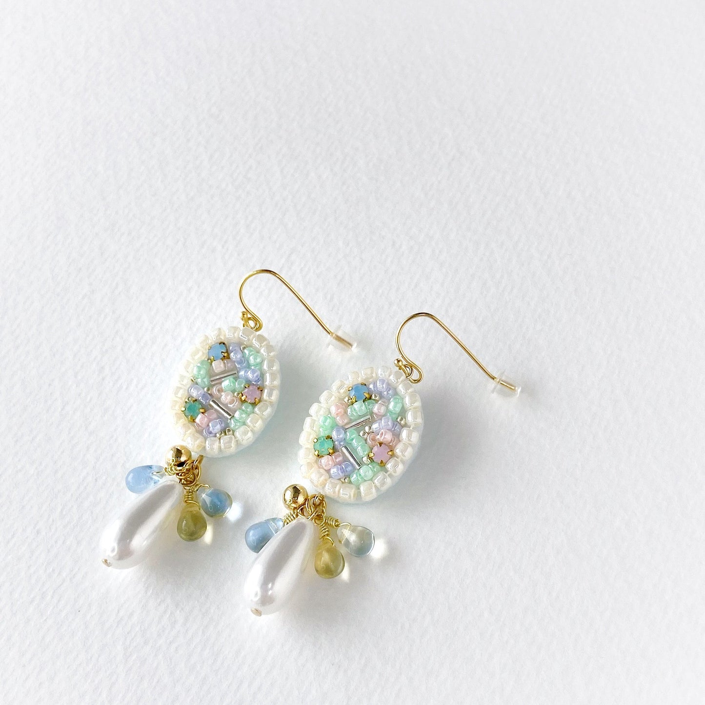 IE206_Bead Embroidered Earrings