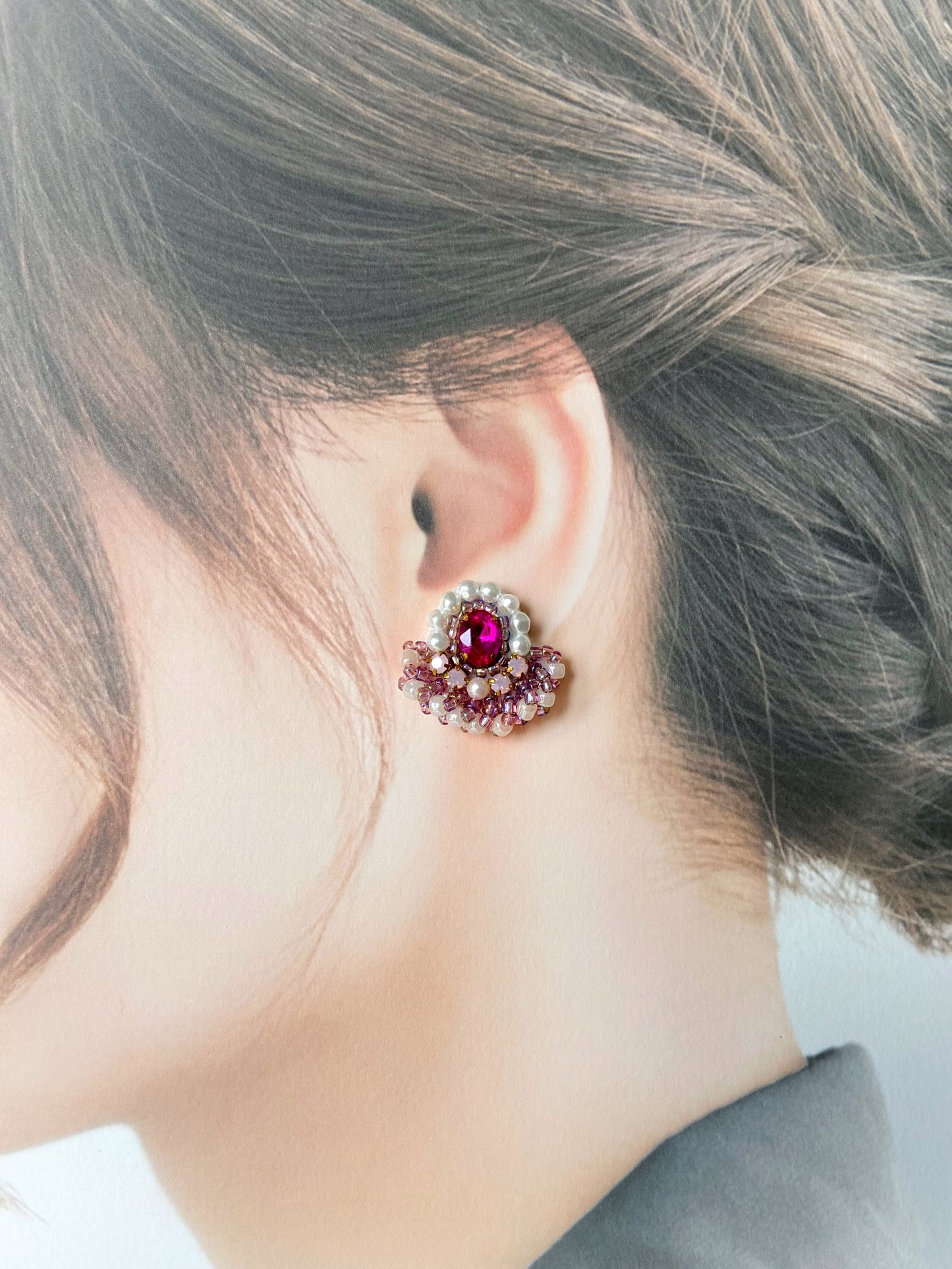 IE212_Bead Embroidered Earrings