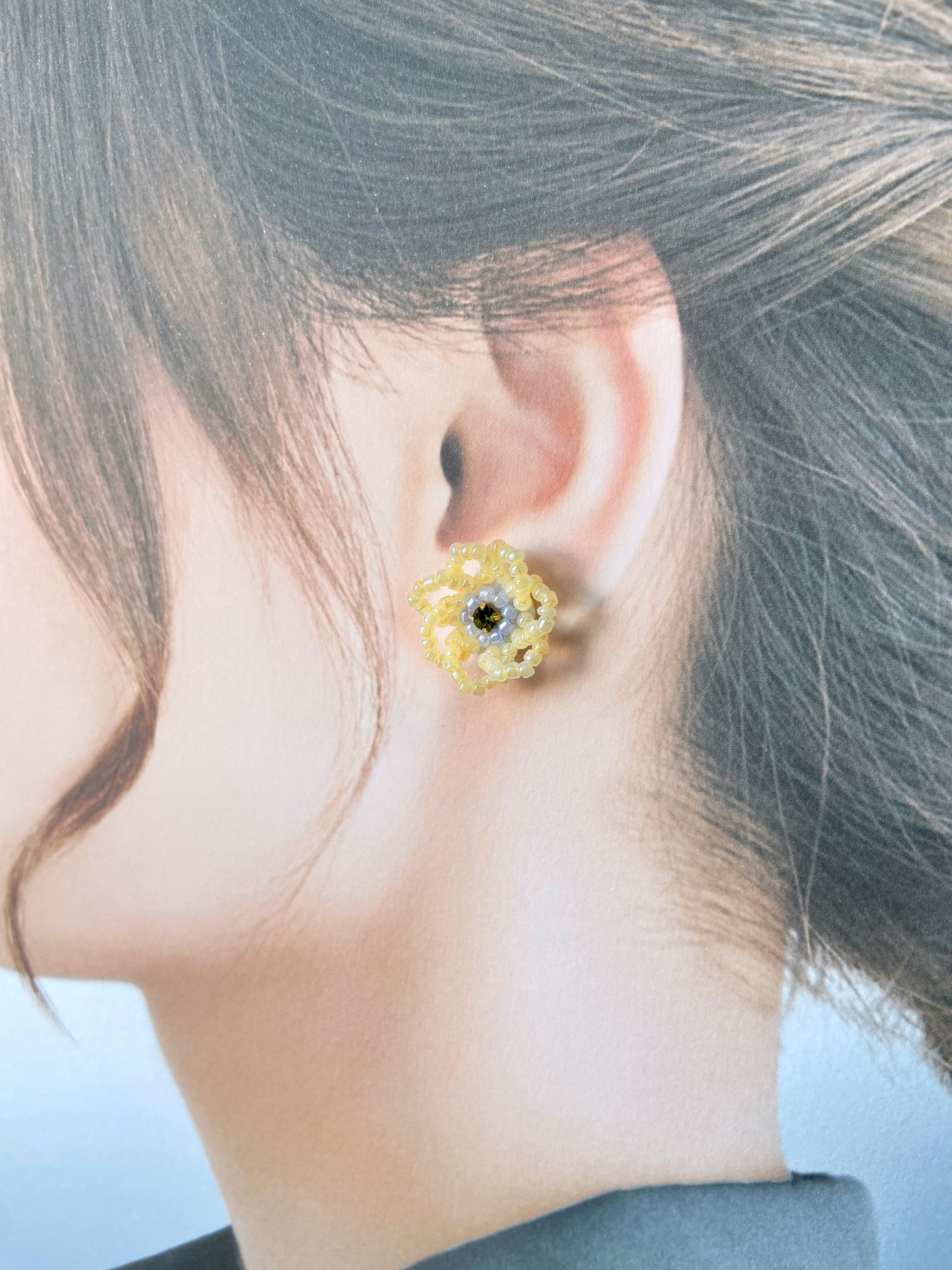 IE300_Bead Embroidered Earrings
