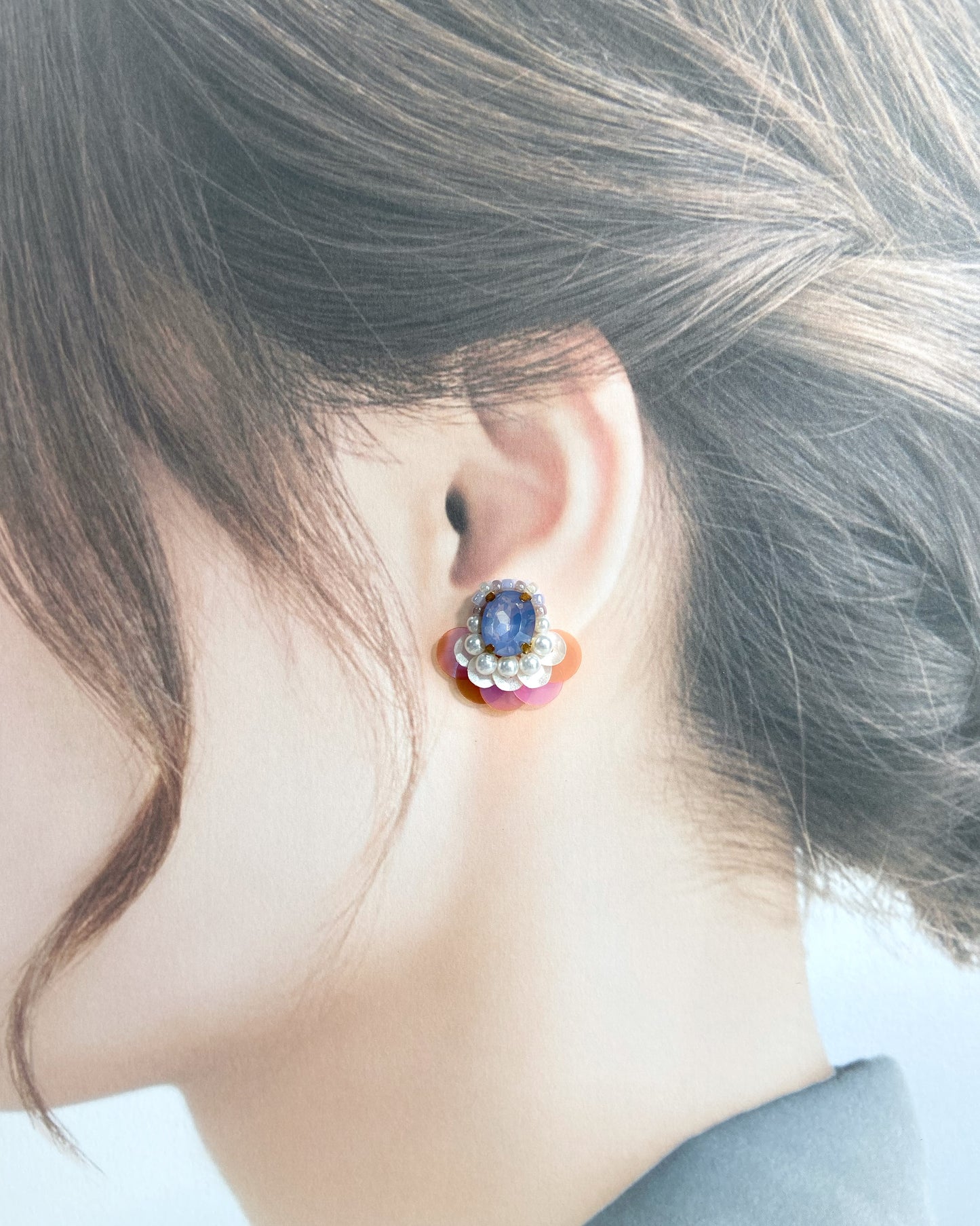 IE305_Bead Embroidered Earrings