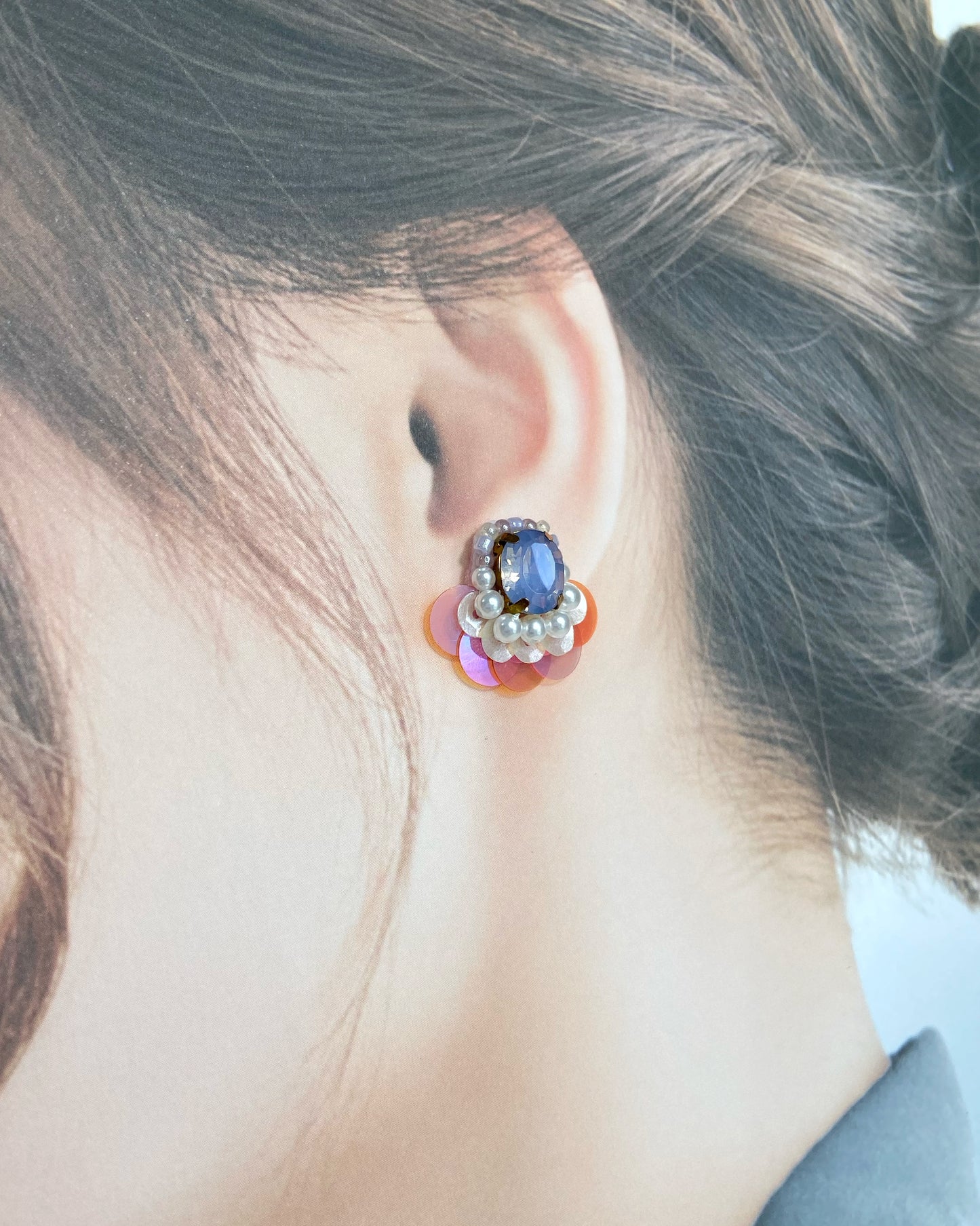 IE305_Bead Embroidered Earrings