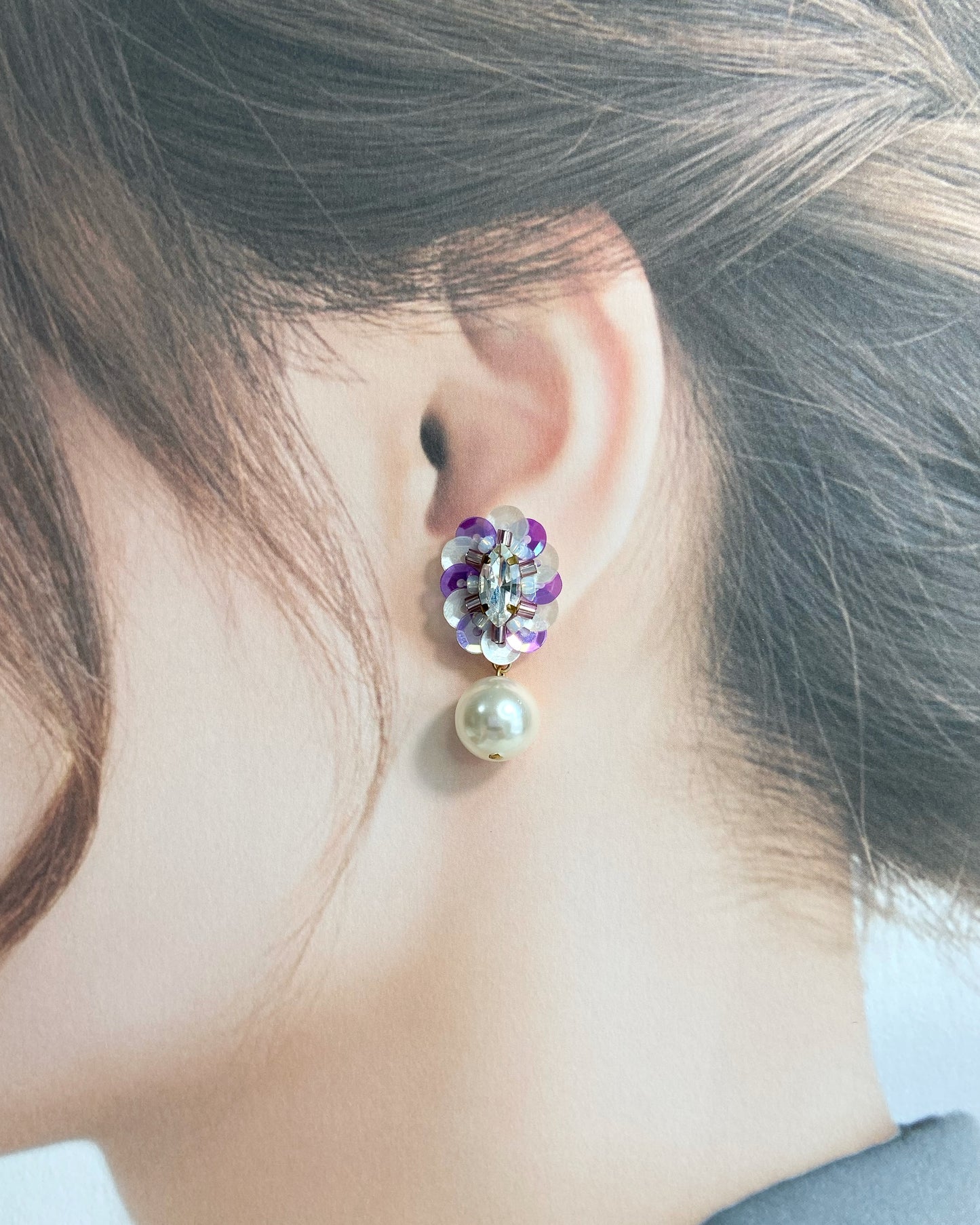 IE307_Bead Embroidered Earrings