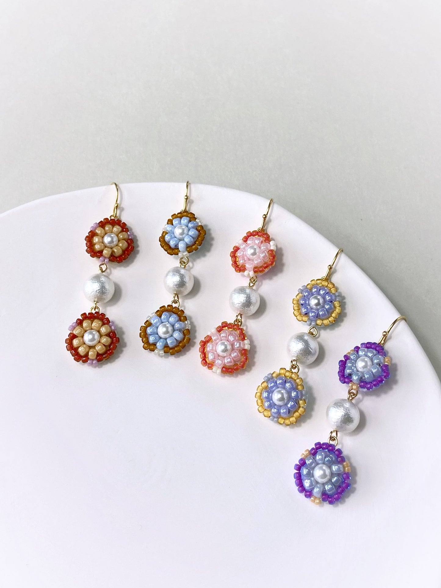 IE310_Bead Embroidered Earrings