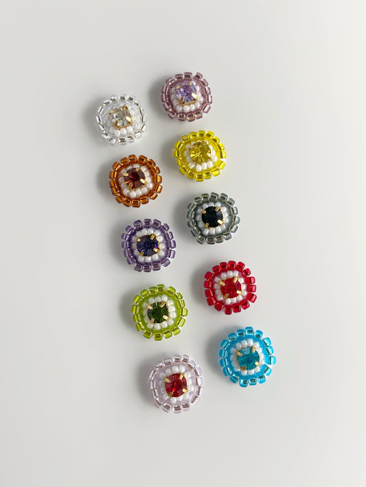 IE342_Bead Embroidered Earrings