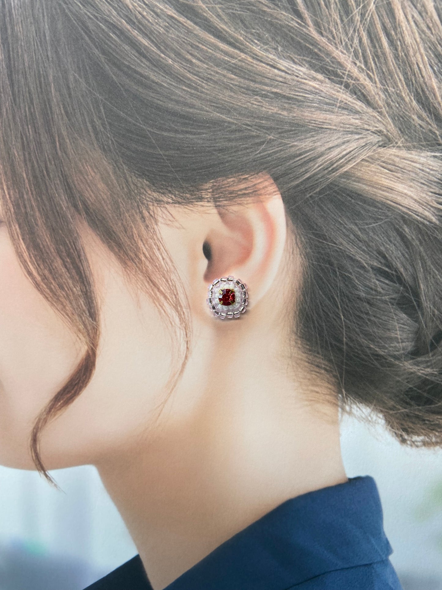 IE335_Bead Embroidered Earrings