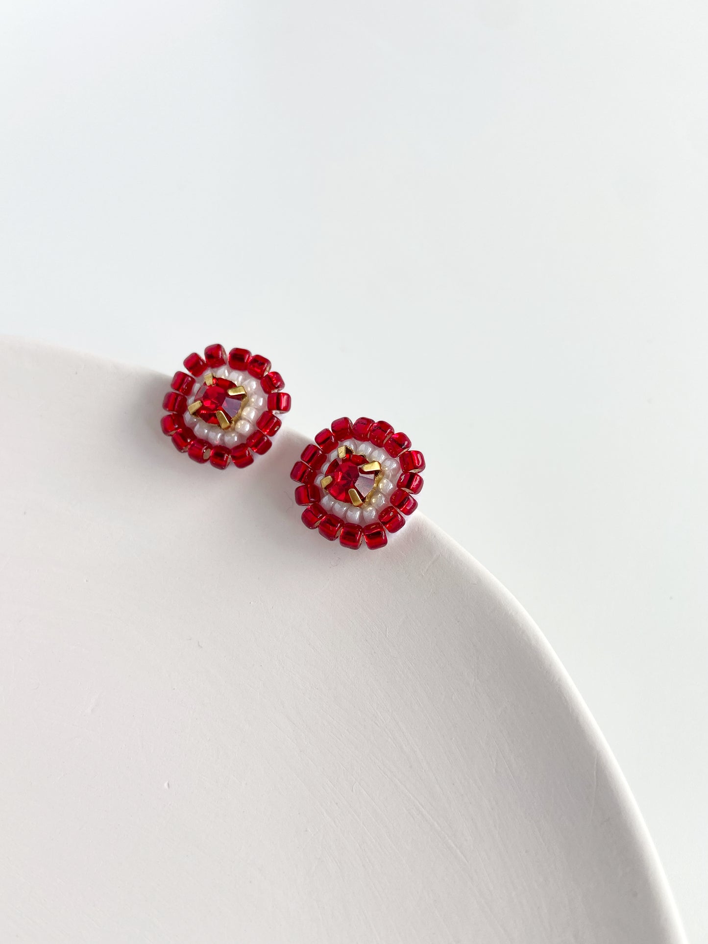 IE336_Bead Embroidered Earrings