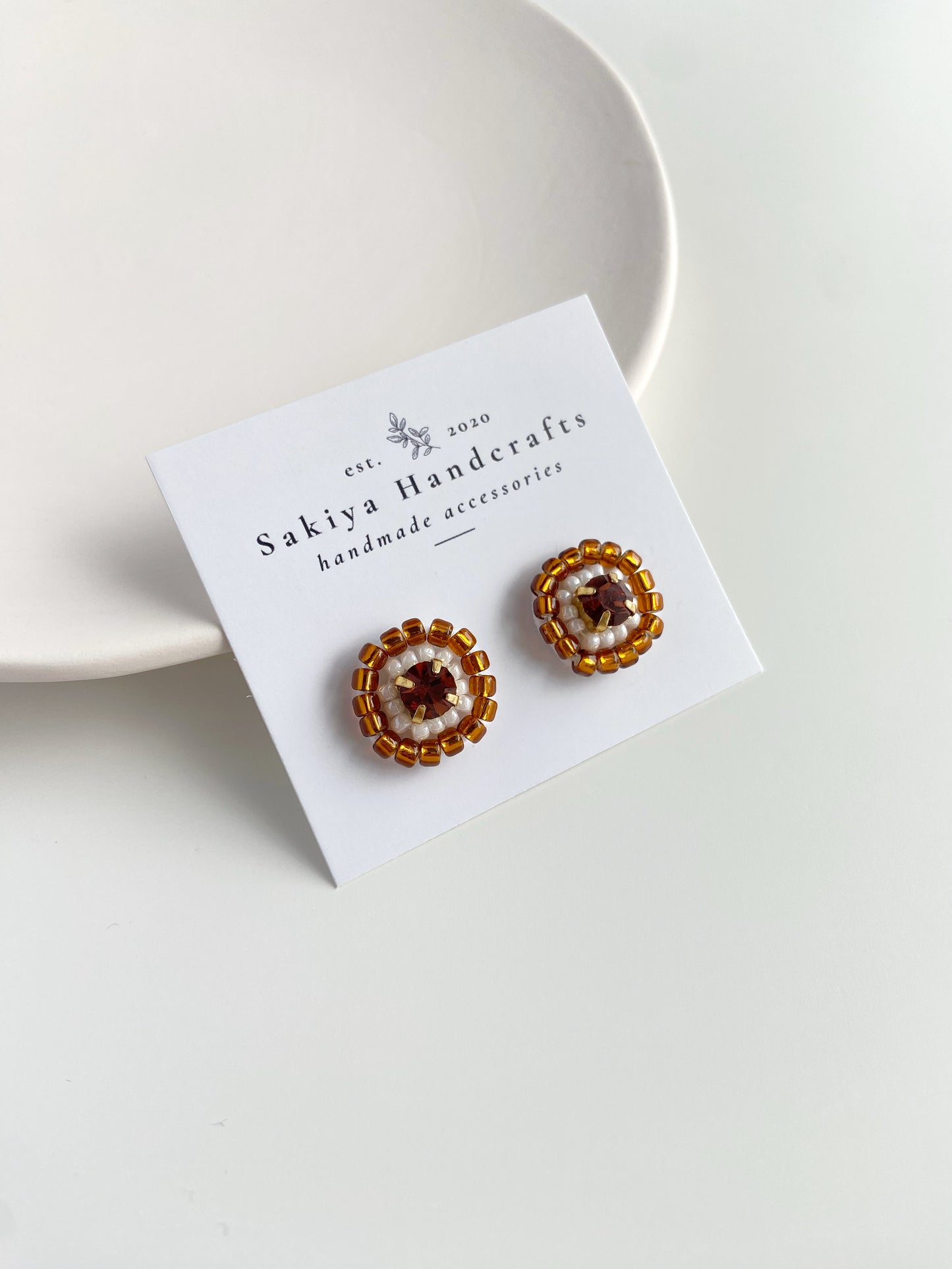 IE342_Bead Embroidered Earrings