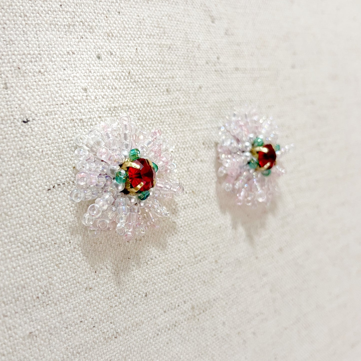 IE068_Bead Embroidered Earrings