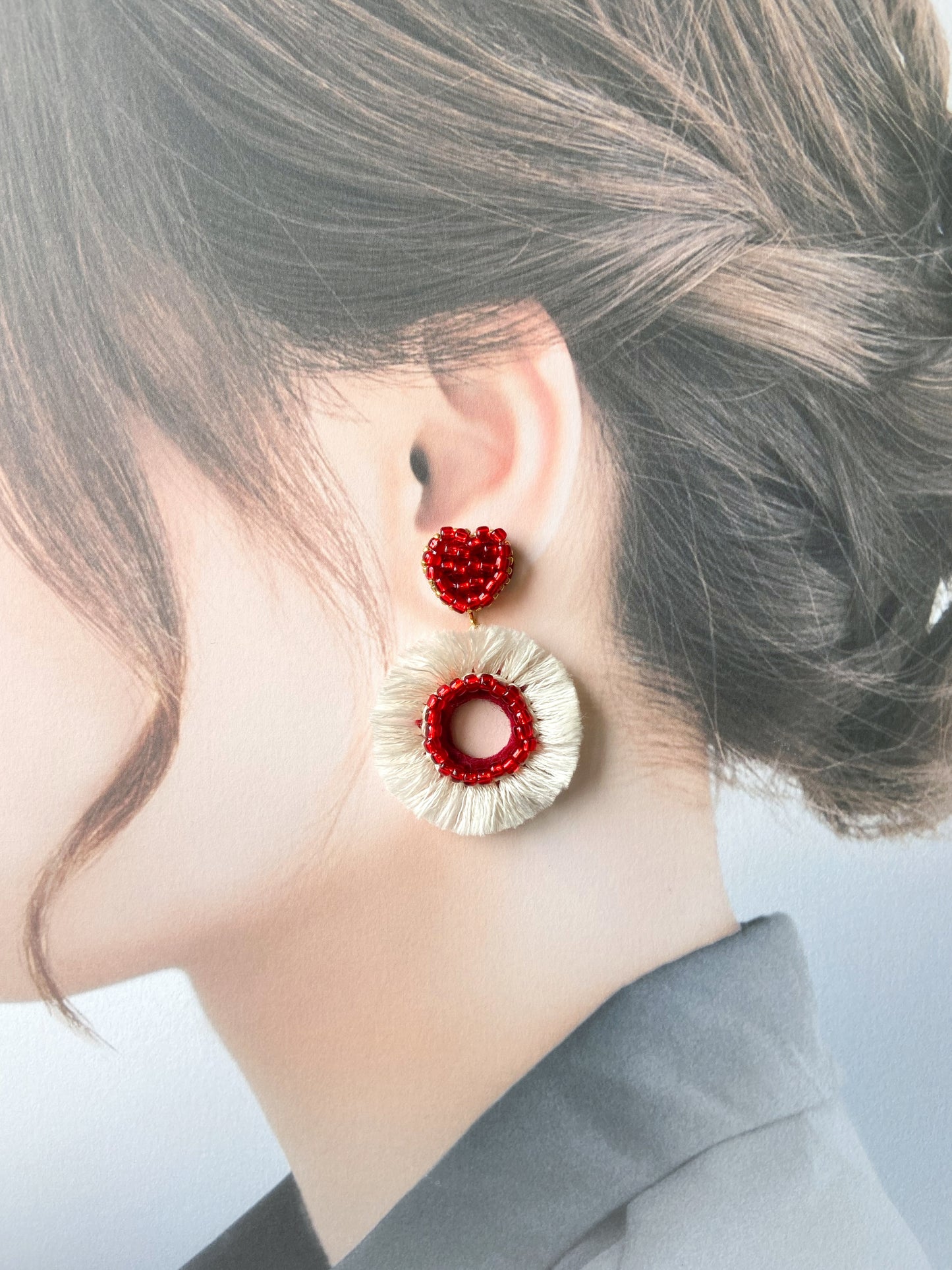 IE104_Thread & Bead Embroidered Earrings