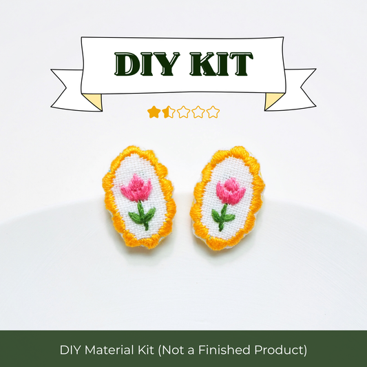 【DIYキット】IE107_糸刺繍ピアス