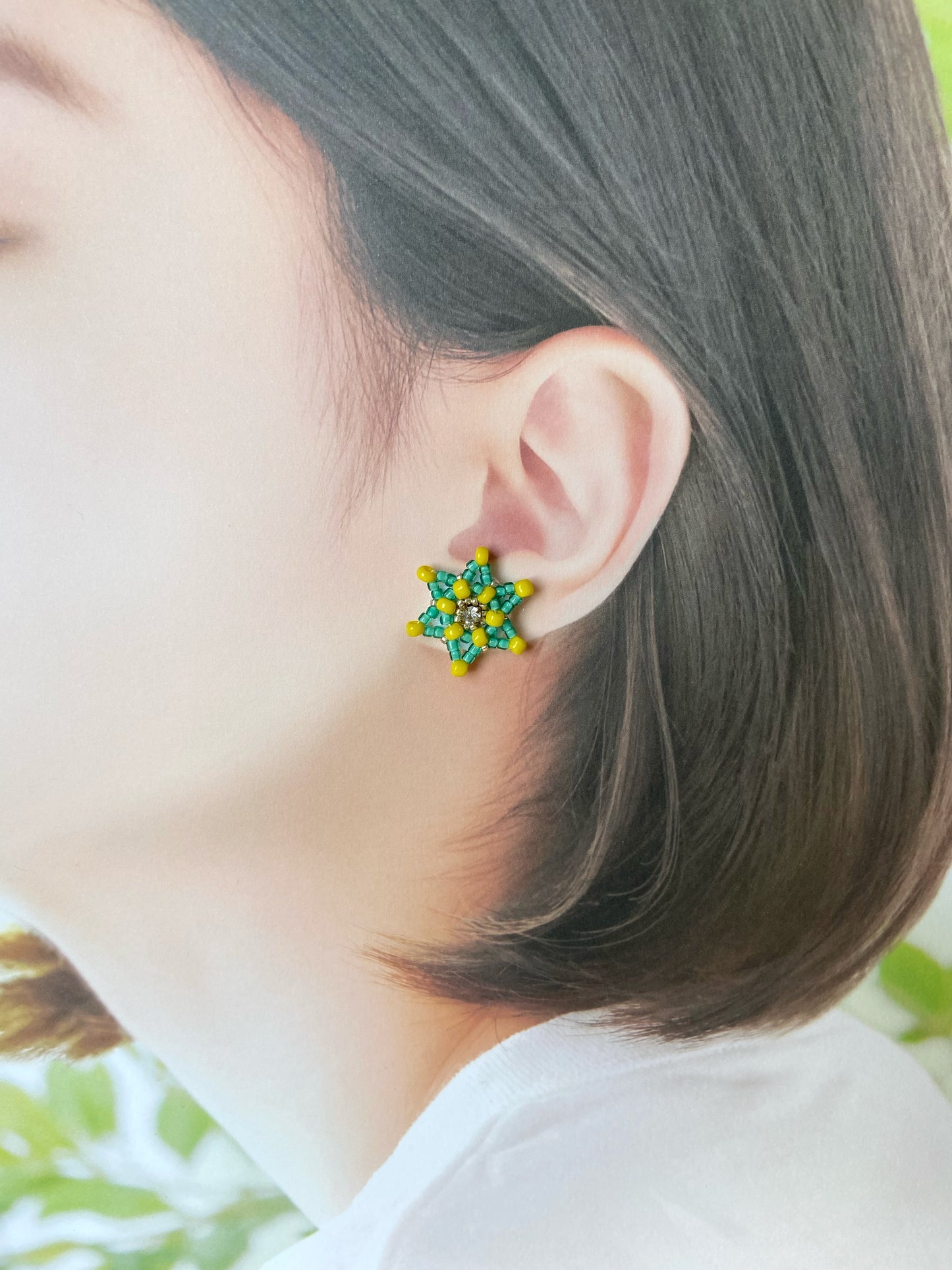 IE132_Bead Embroidered Earrings