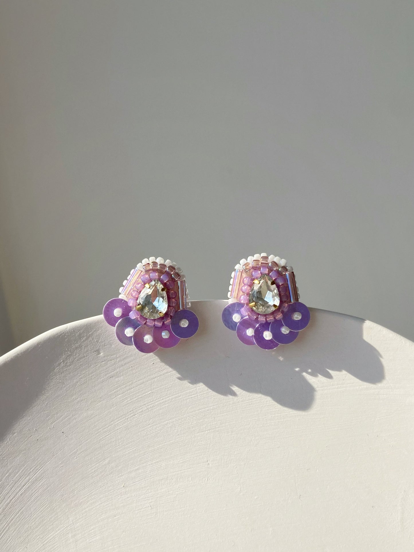 IE153_Bead Embroidered Earrings