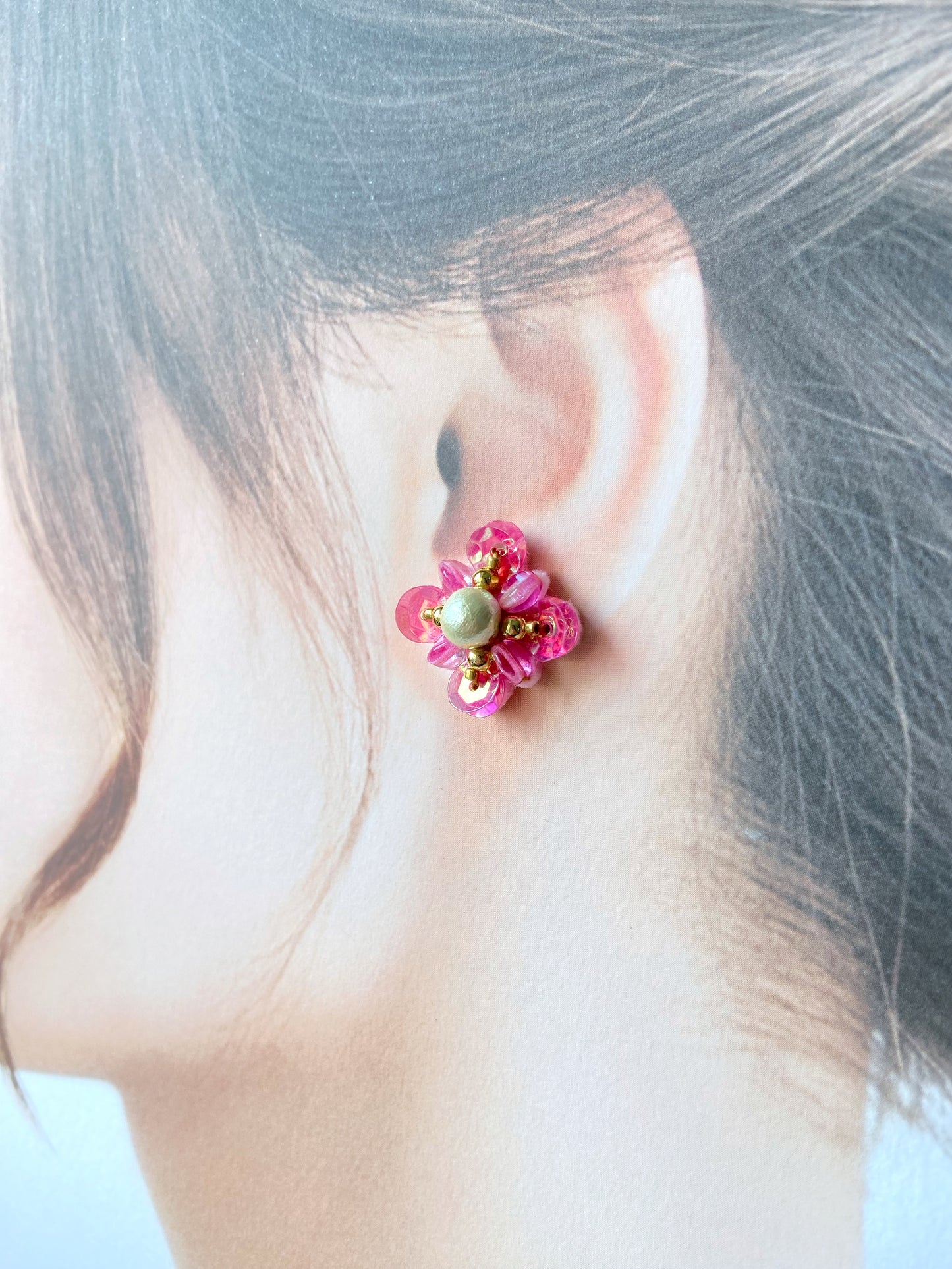 IE171_Bead Embroidered Earrings_2-ways