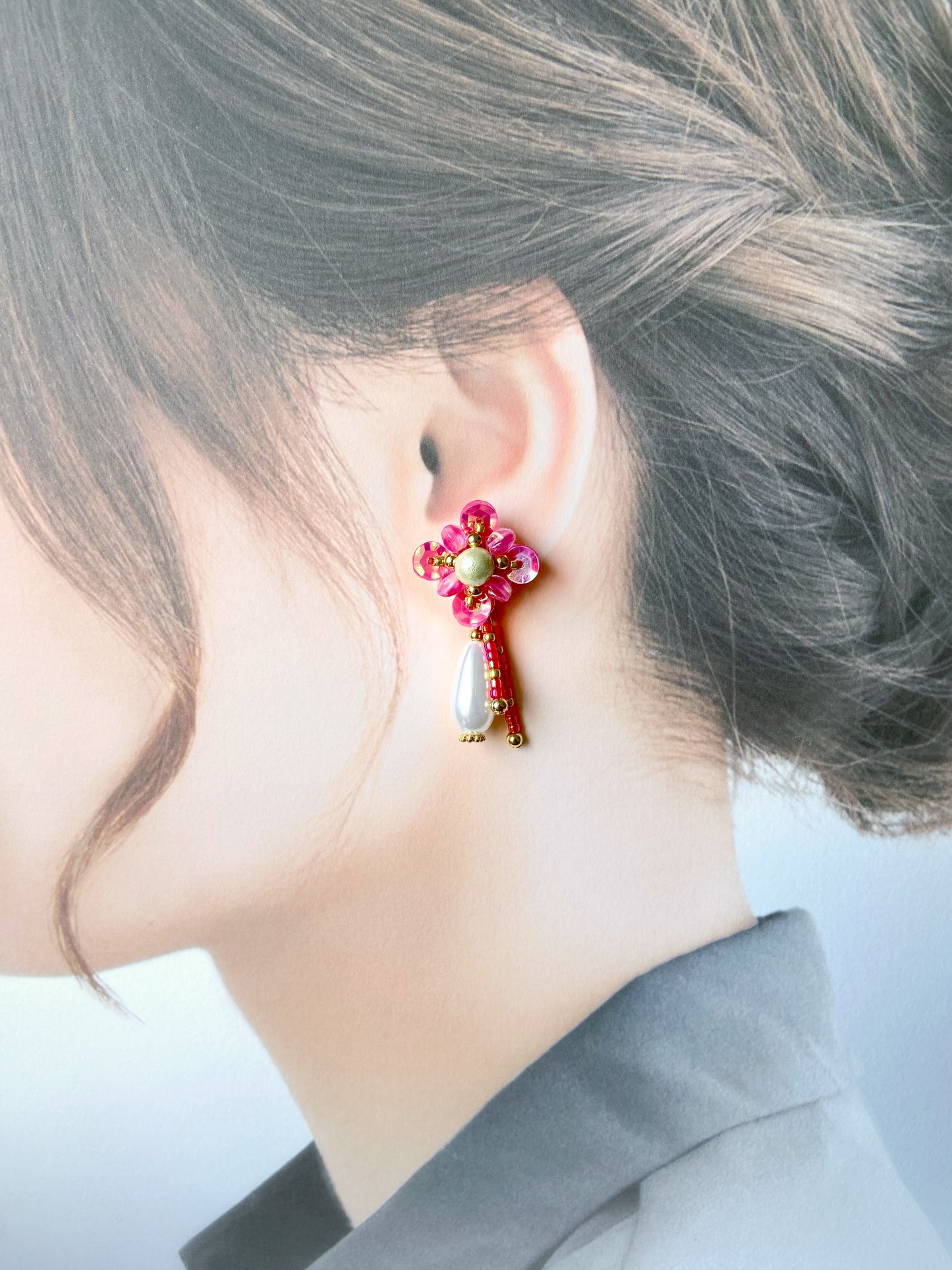 IE171_Bead Embroidered Earrings_2-ways