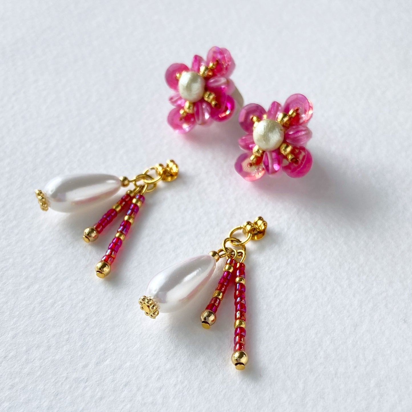 IE171_Bead Embroidered Earrings_2-ways