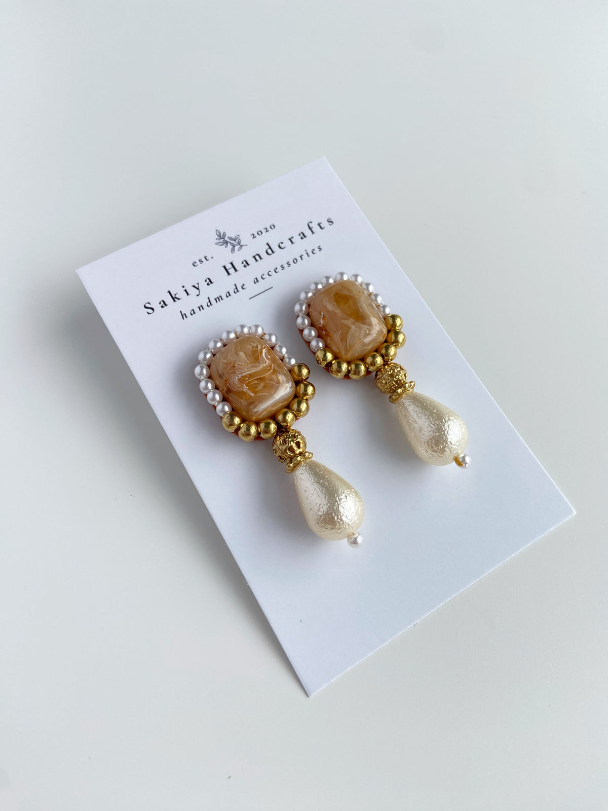 IE184_Bead Embroidered Earrings