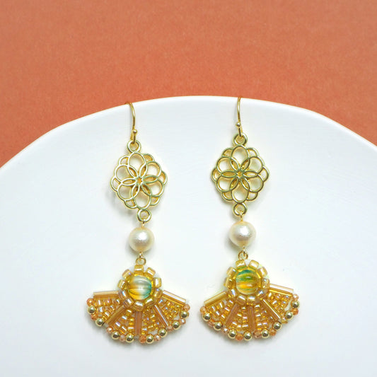 IE190_Bead Embroidered Earrings