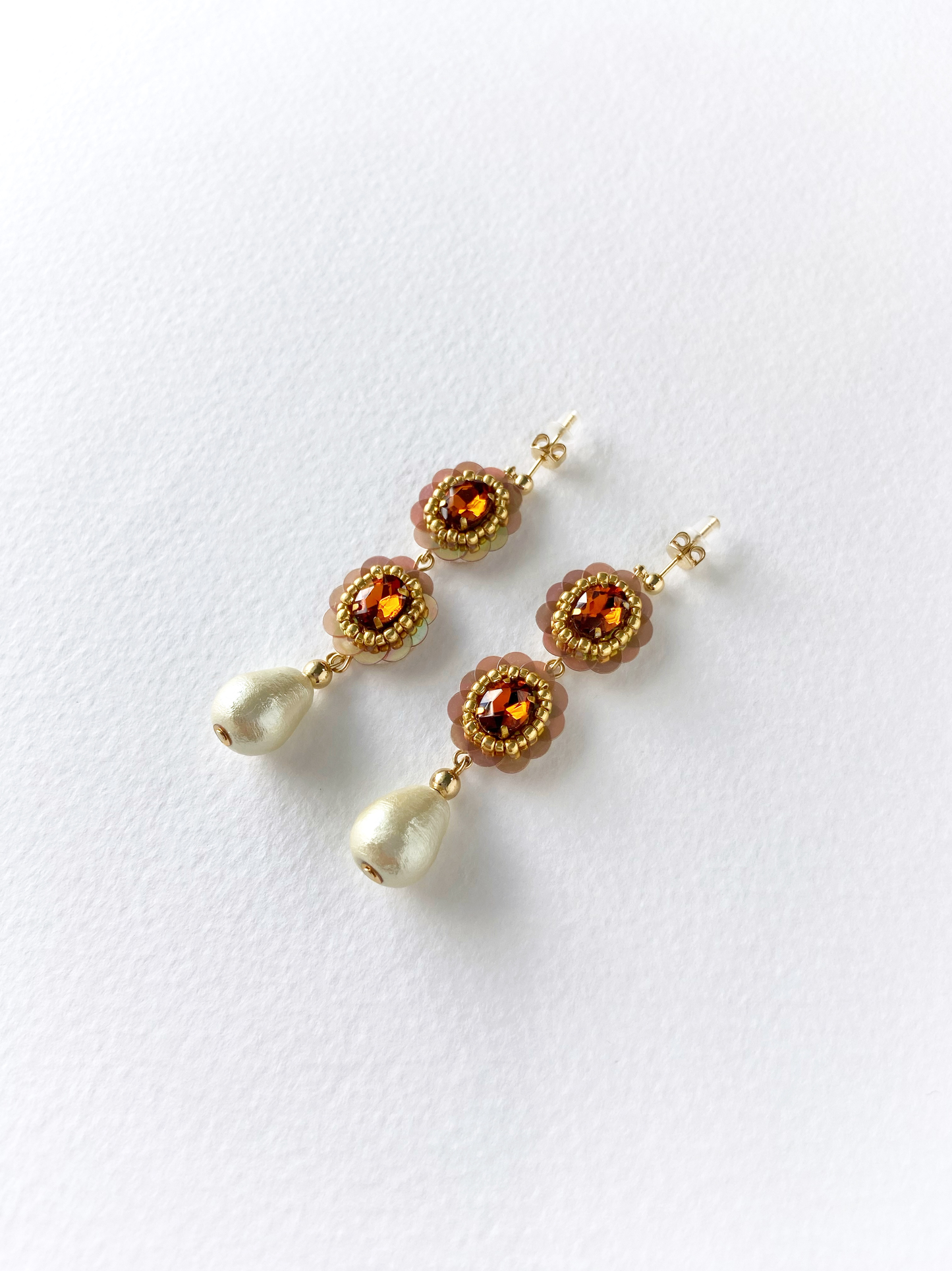 IE306_Bead Embroidered Earrings