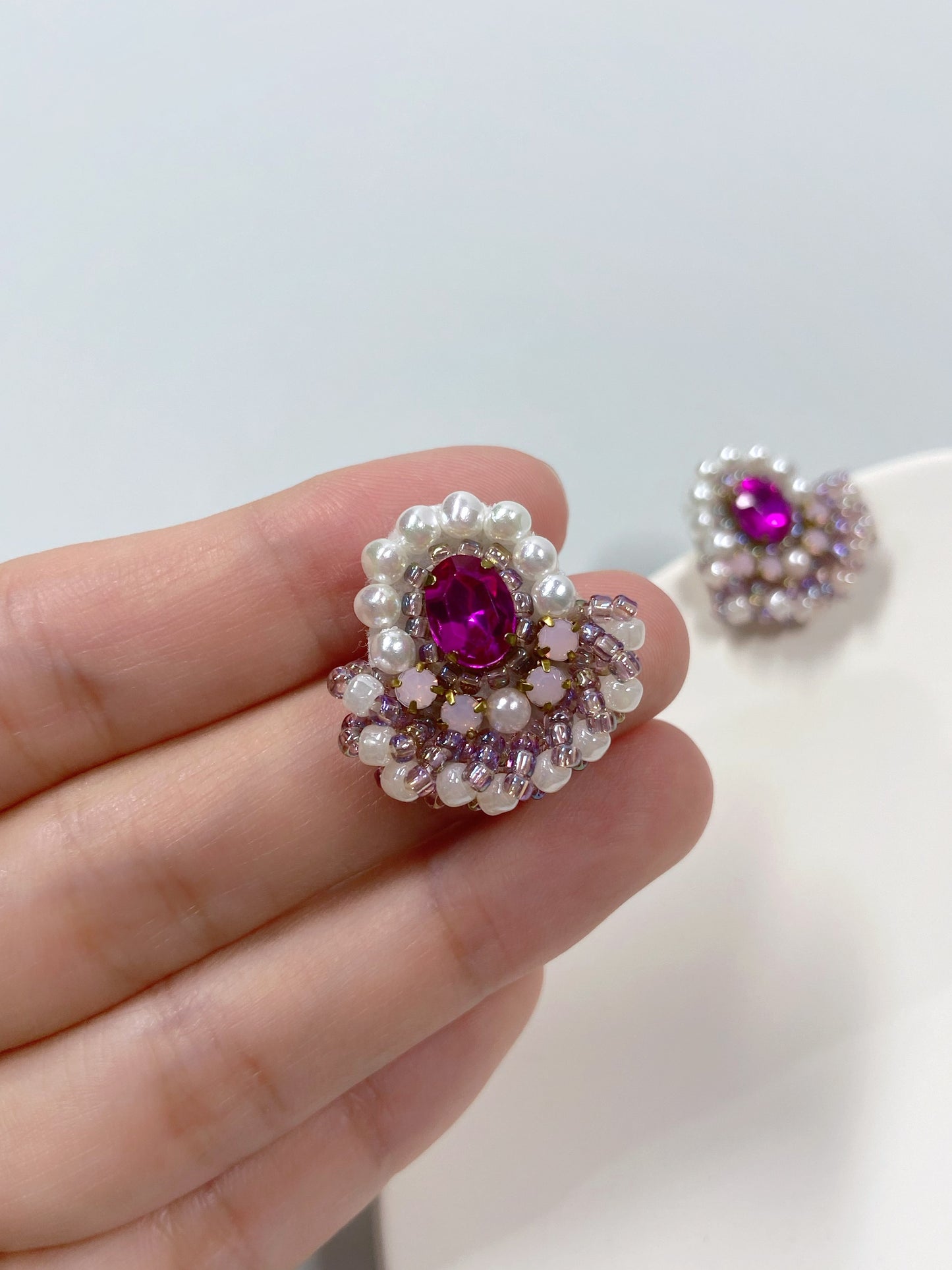IE212_Bead Embroidered Earrings