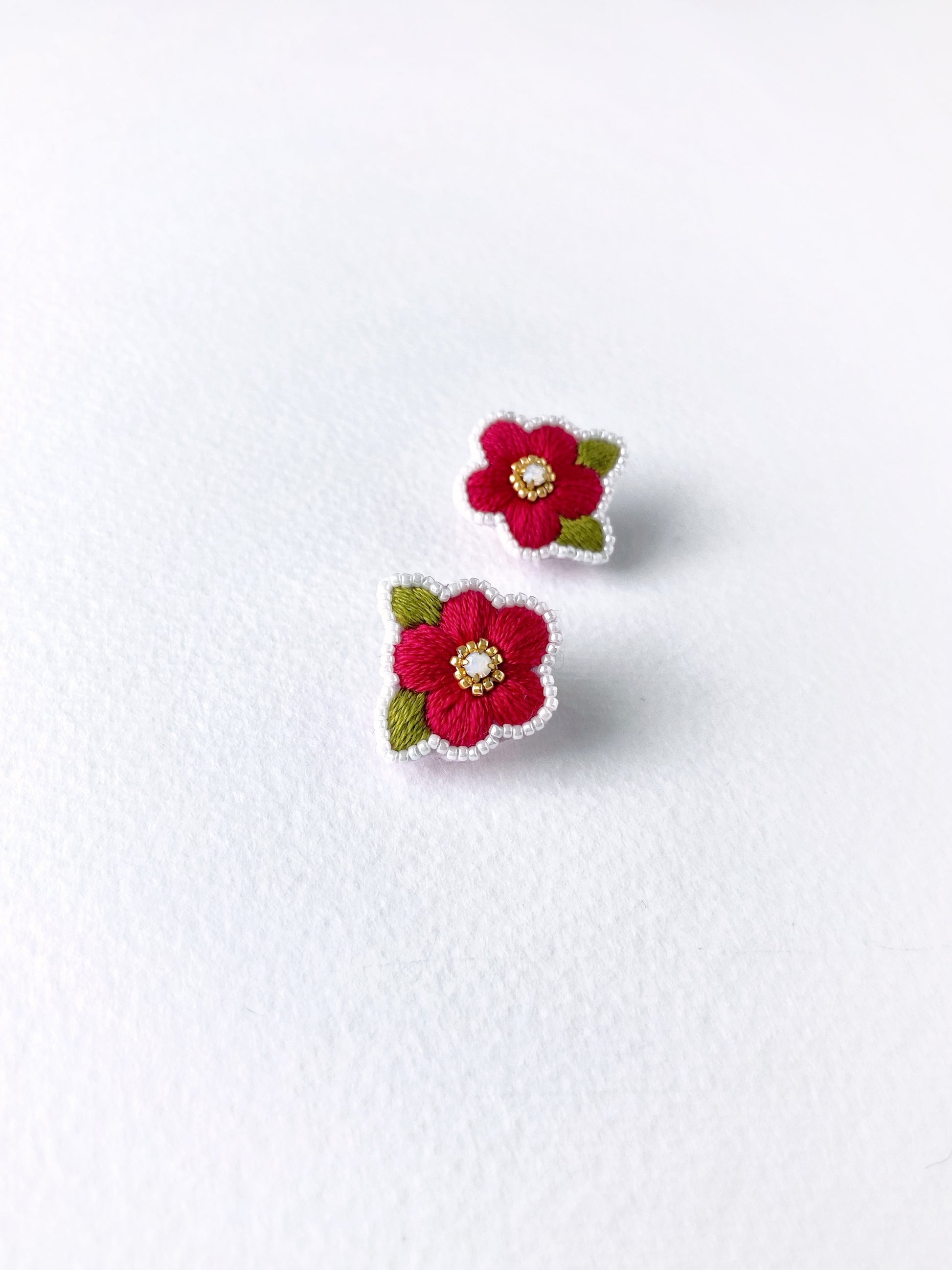Flower-shaped earrings