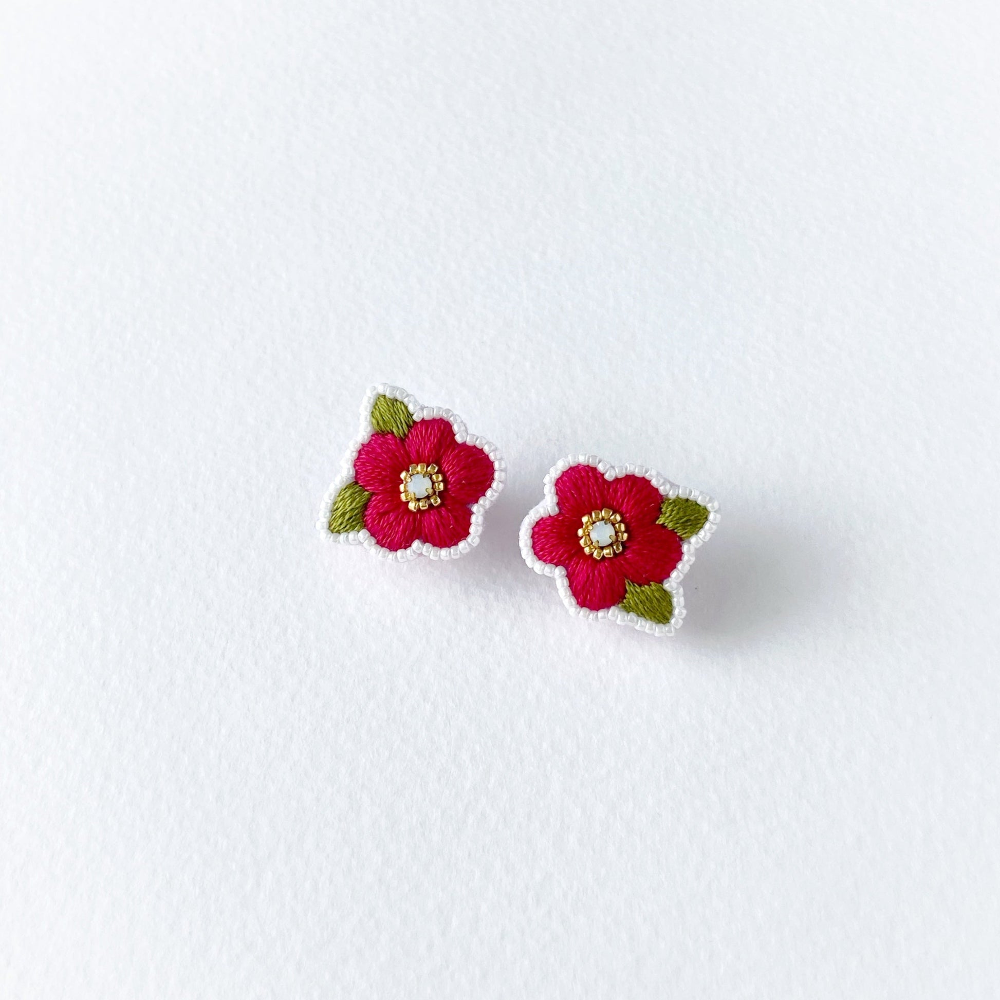 Flower-shaped earrings