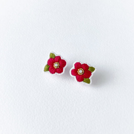 Flower-shaped earrings