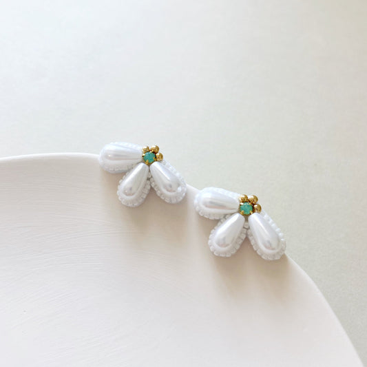 IE219_Bead Embroidered Earrings