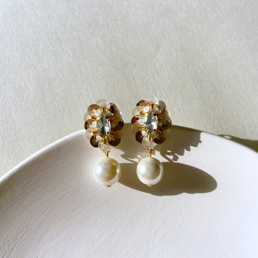 IE226_Bead Embroidered Earrings