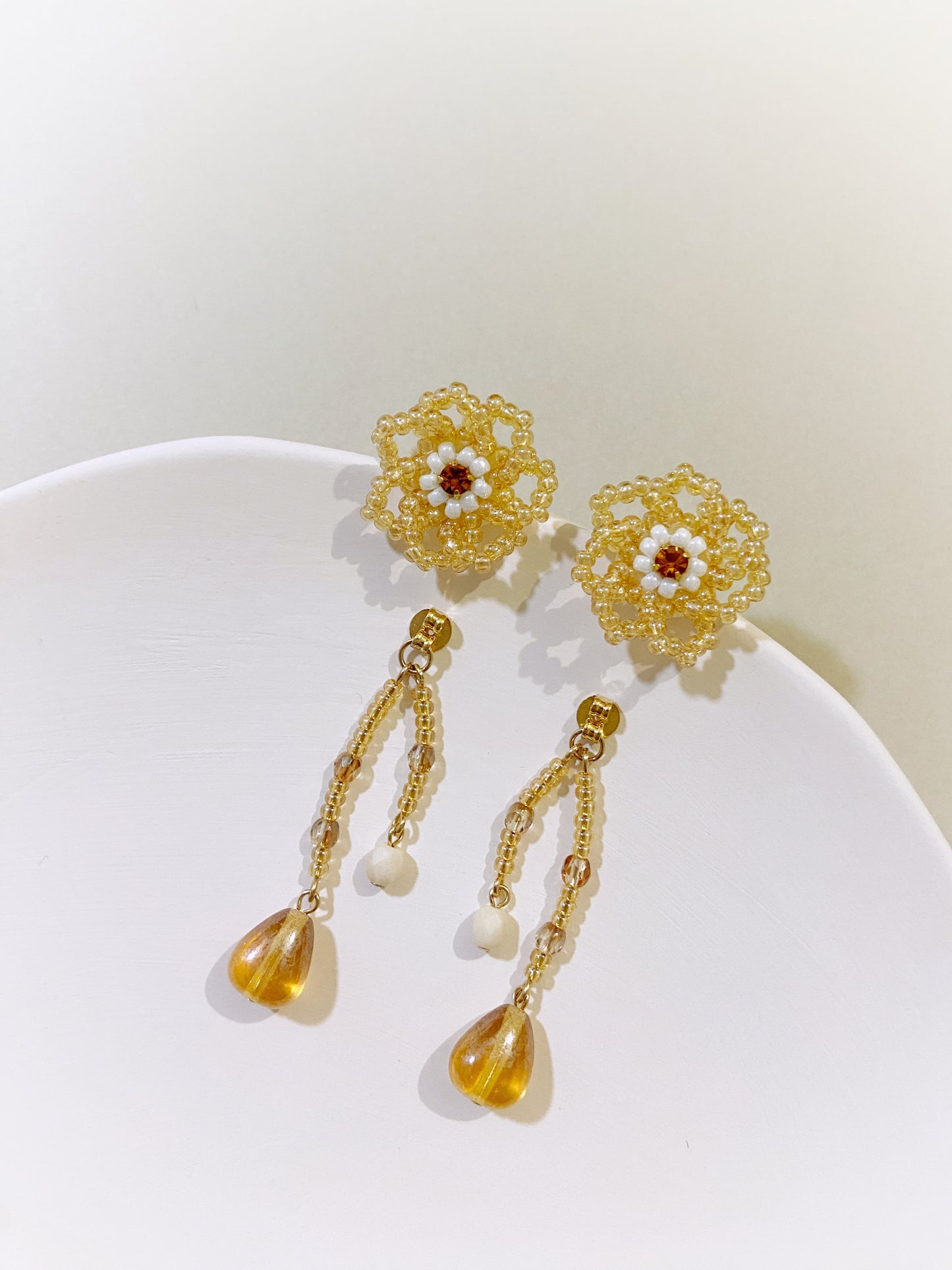 IE254_Bead Embroidered Earrings