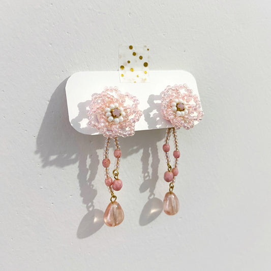 IE255_Bead Embroidered Earrings