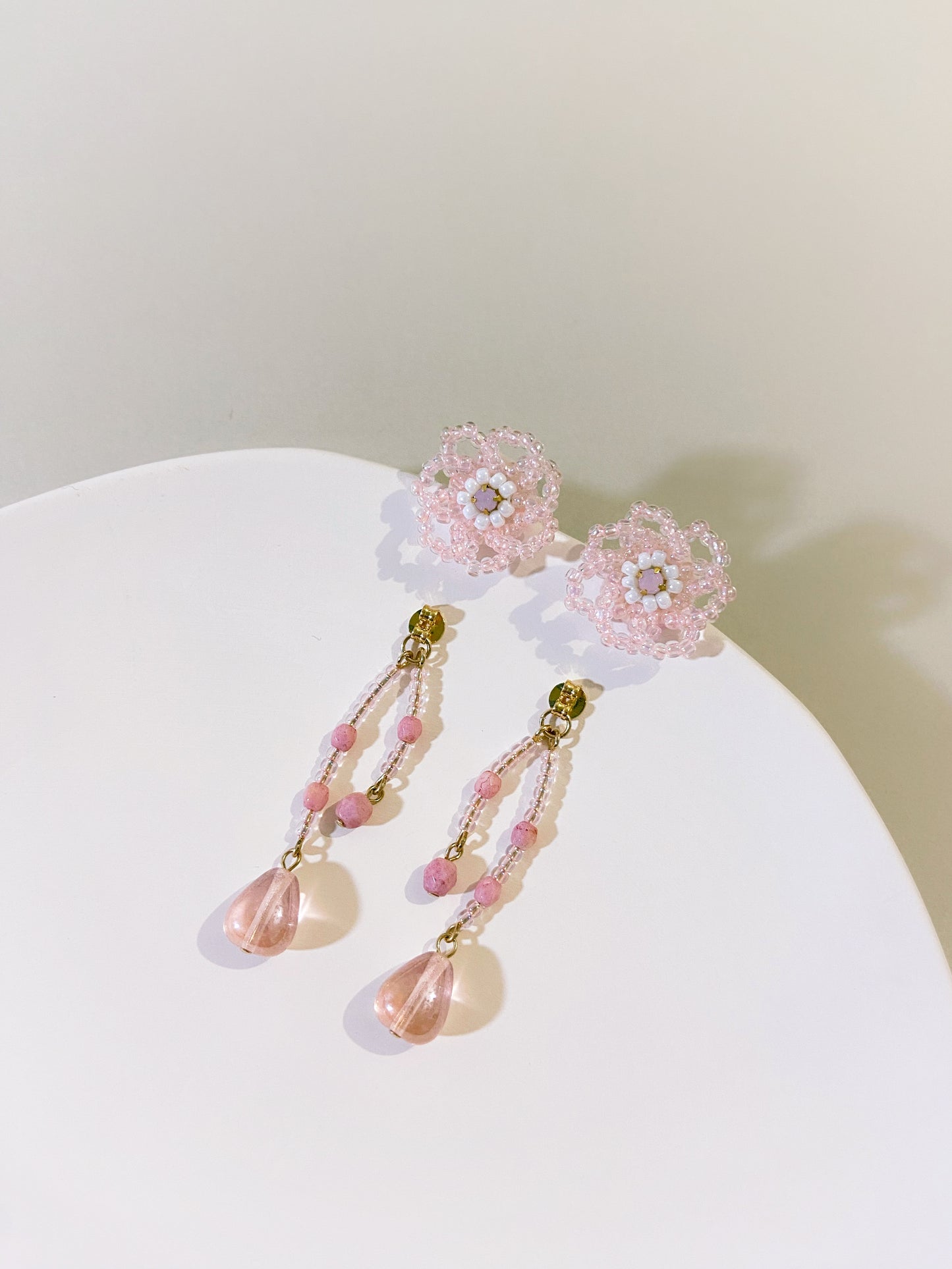 IE255_Bead Embroidered Earrings