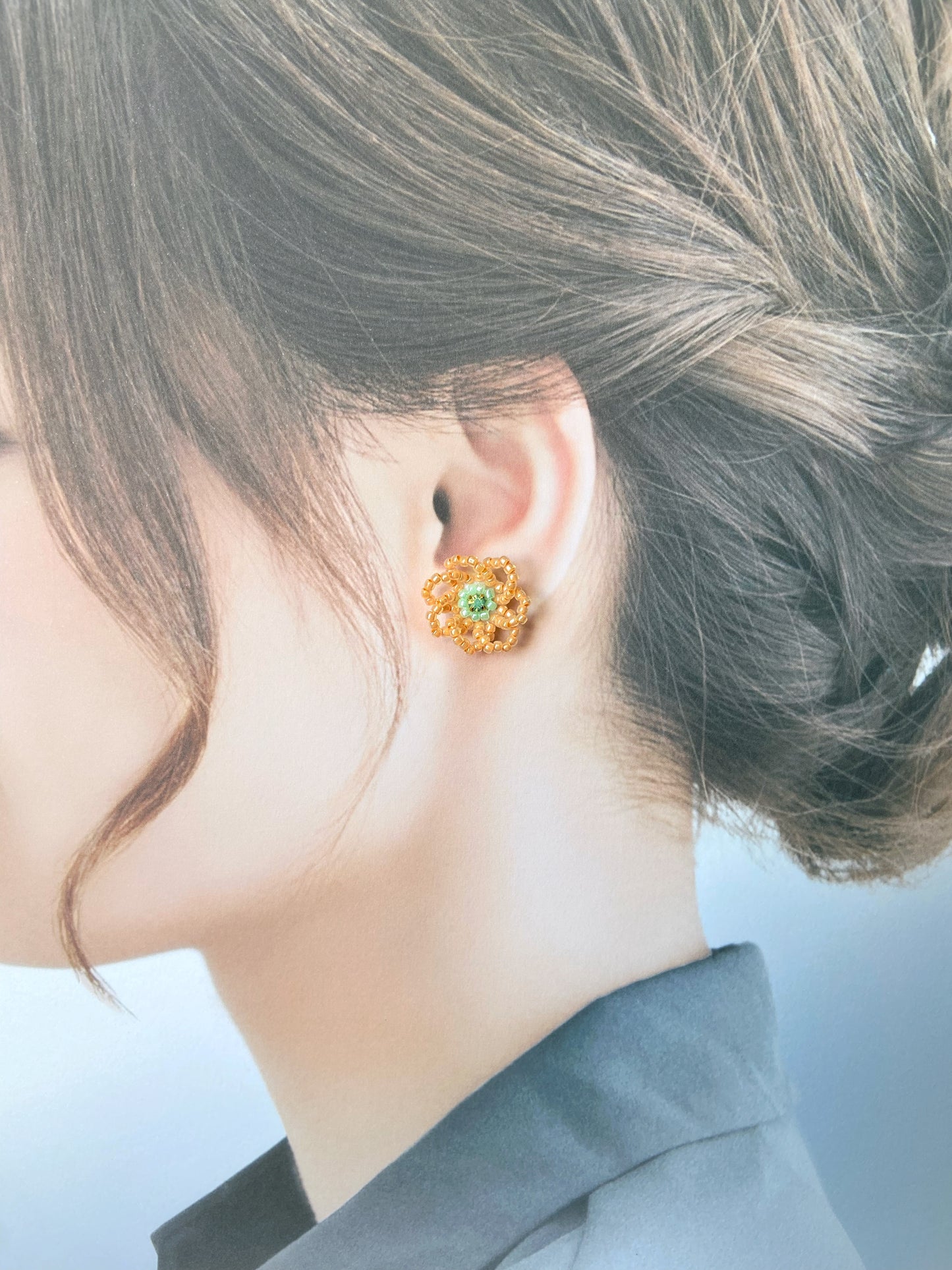 IE296_Bead Embroidered Earrings