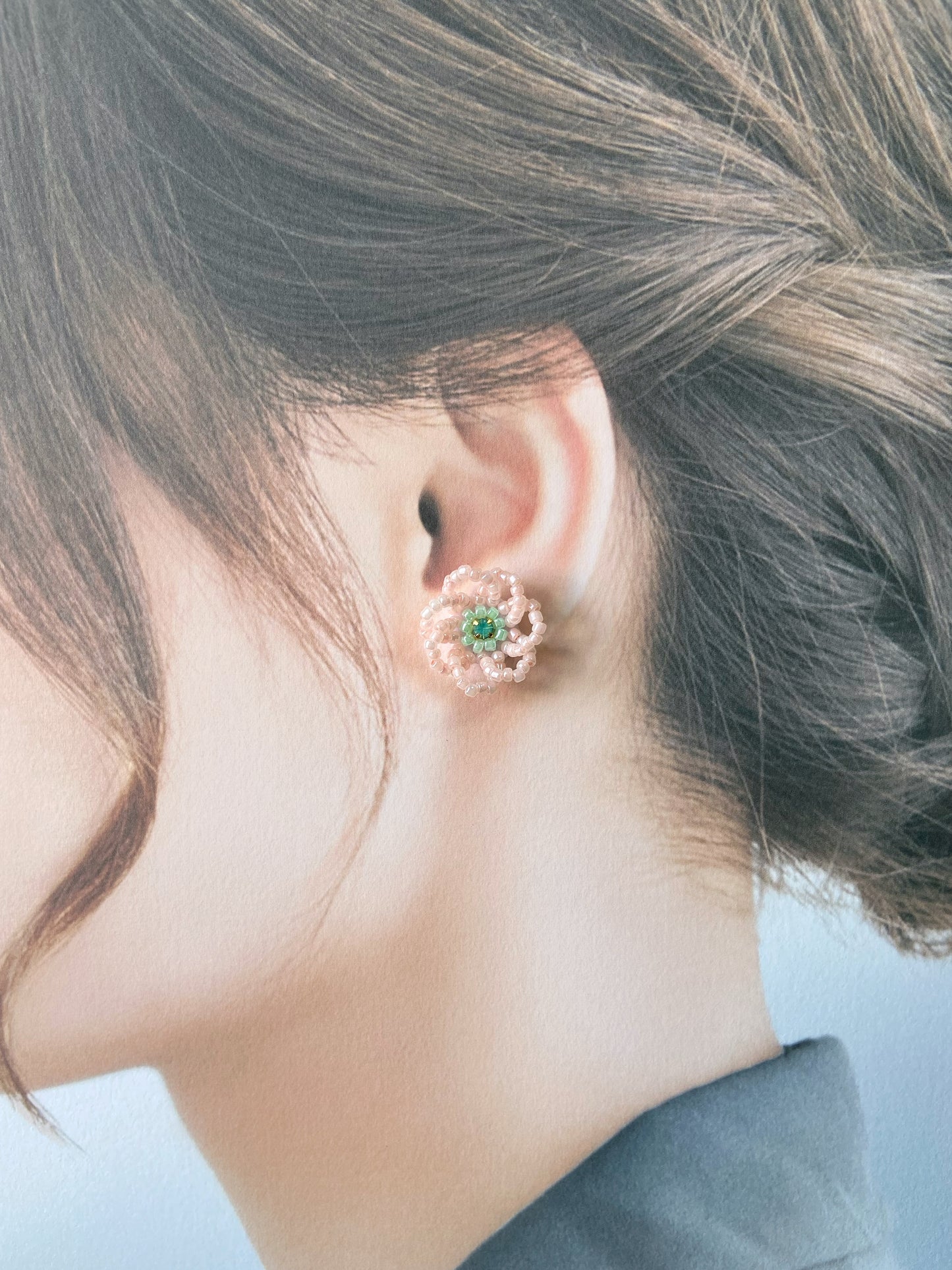 IE302_Bead Embroidered Earrings