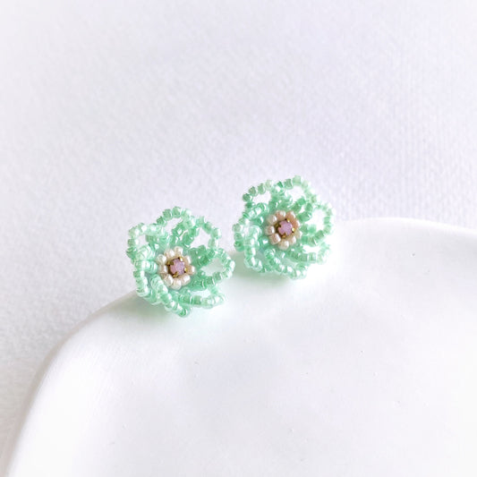 IE303_Bead Embroidered Earrings