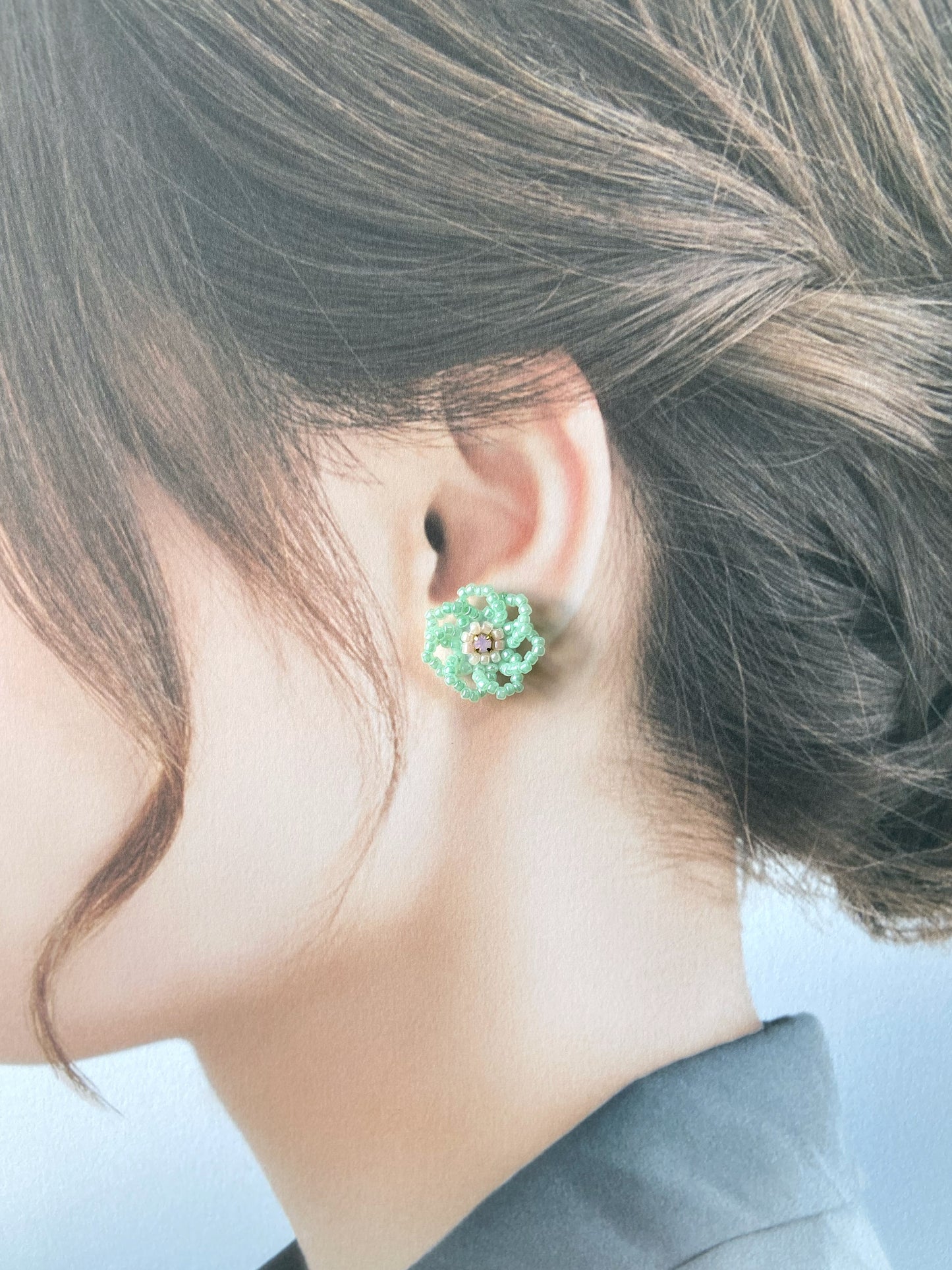 IE303_Bead Embroidered Earrings