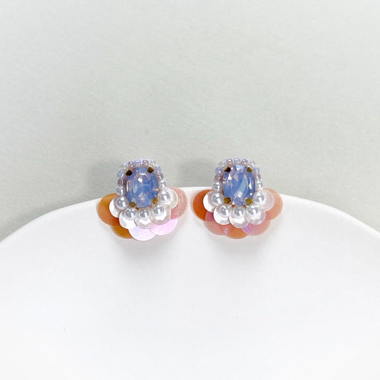 IE305_Bead Embroidered Earrings