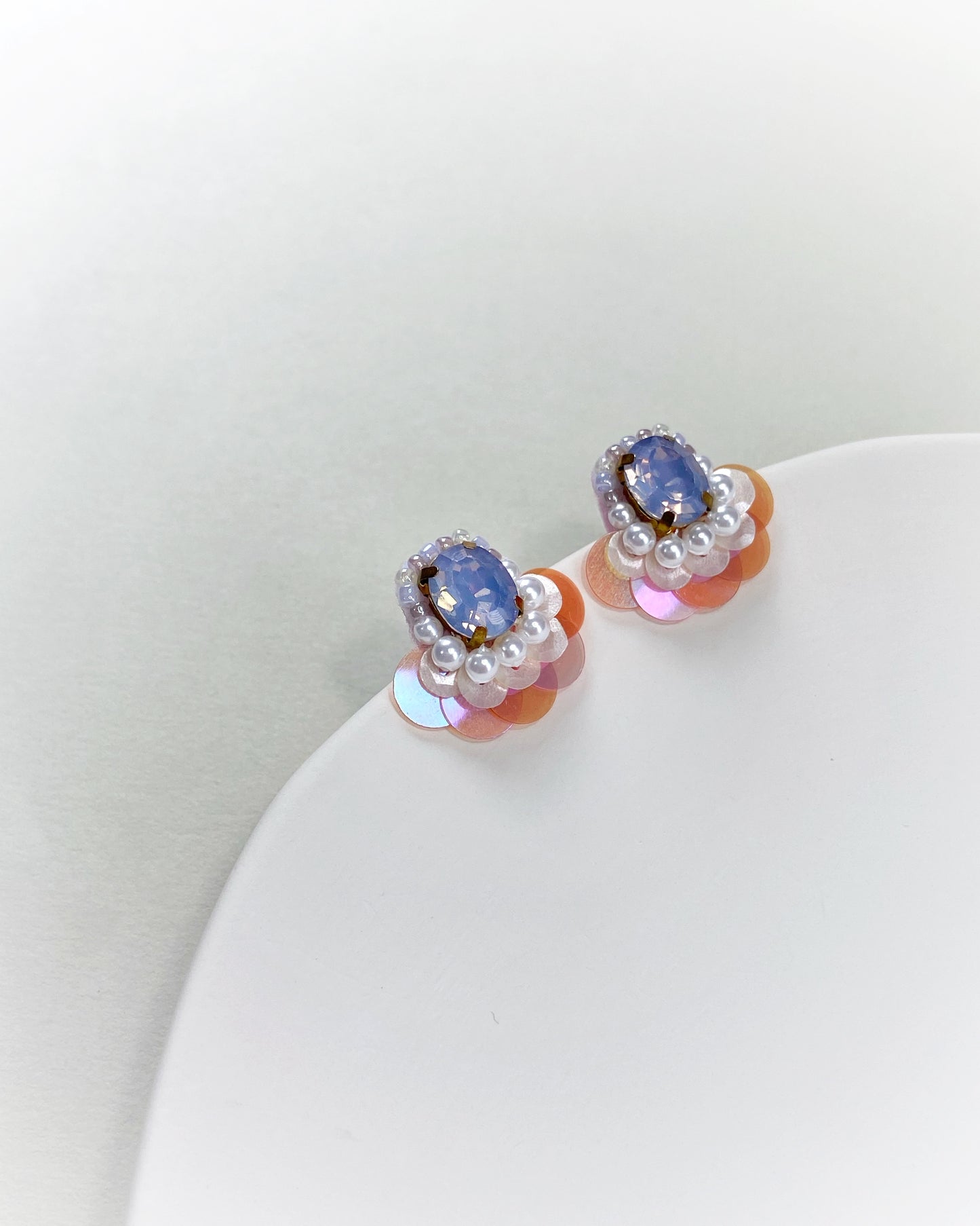 IE305_Bead Embroidered Earrings