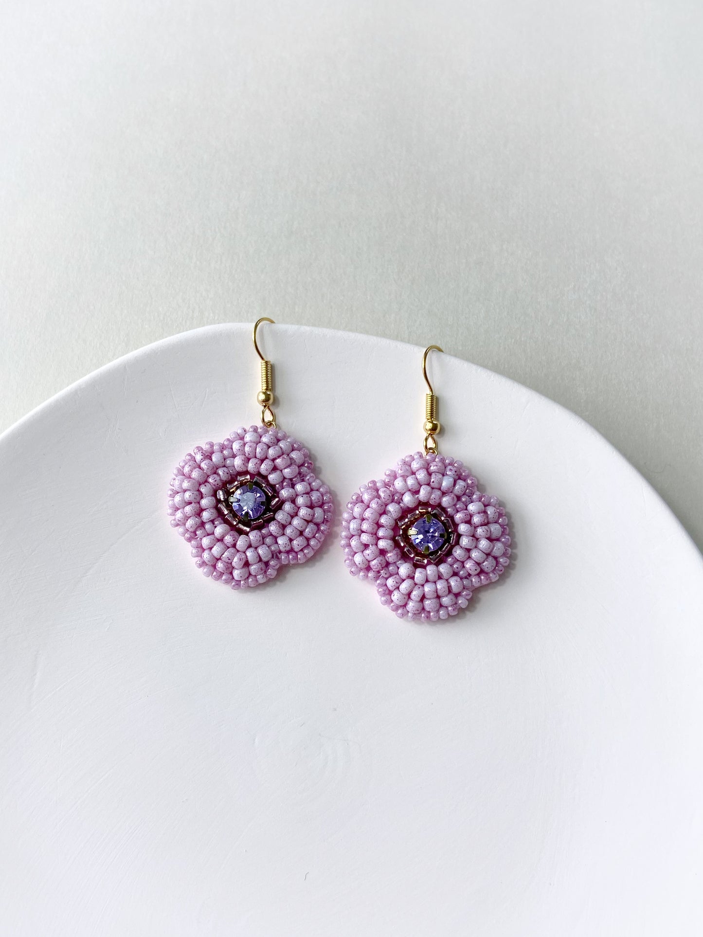 IE147_Bead Embroidered Earrings