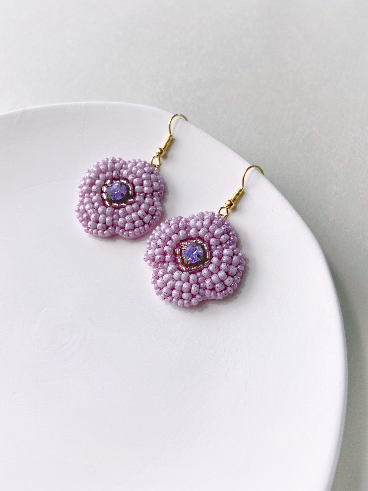 IE147_Bead Embroidered Earrings