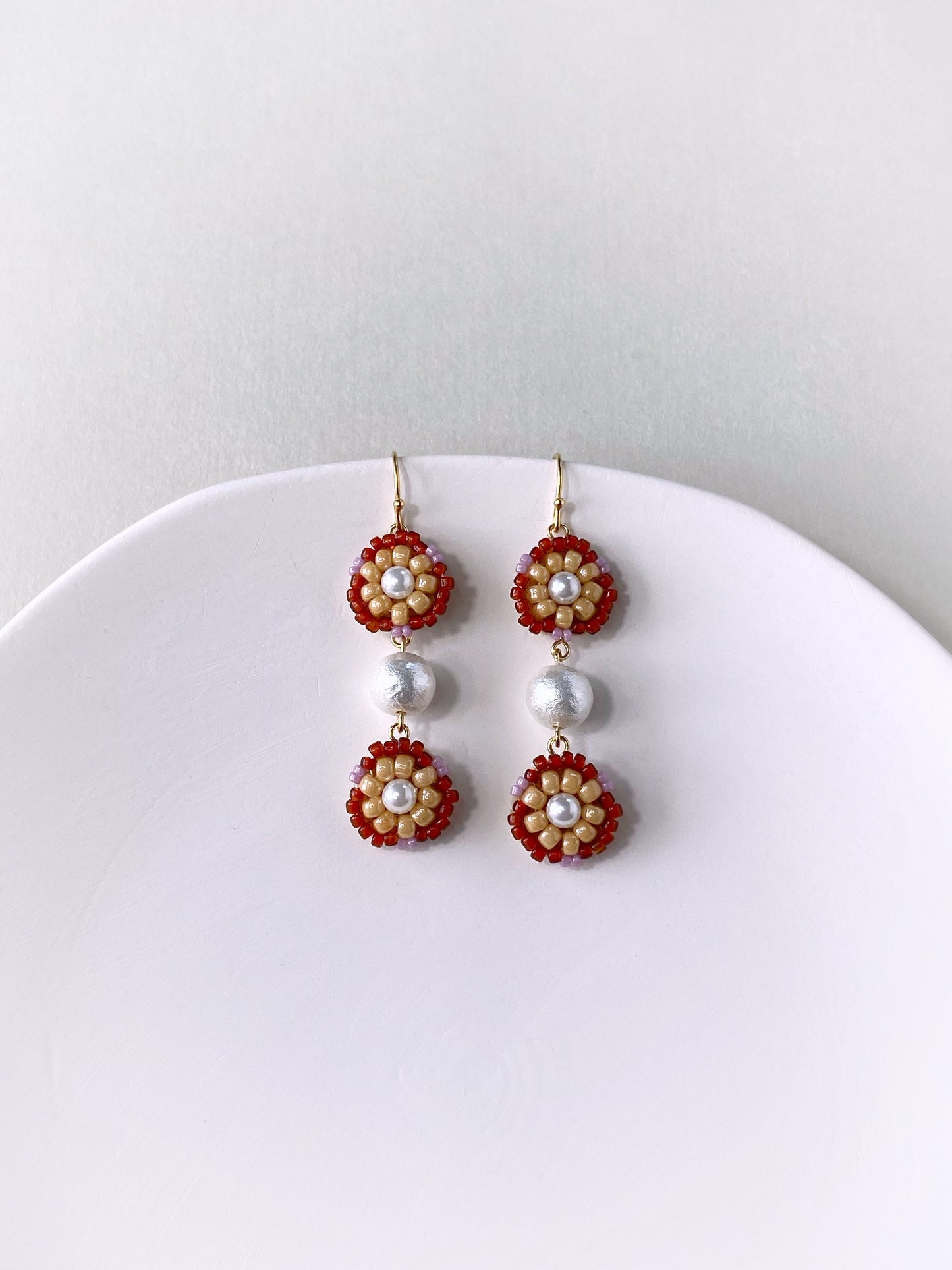 IE310_Bead Embroidered Earrings