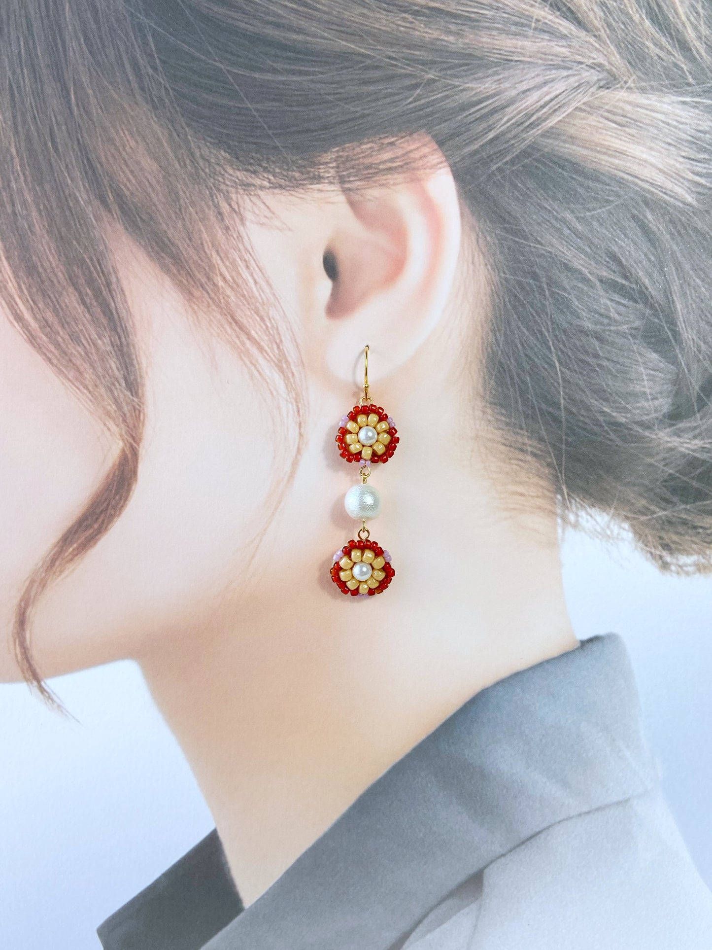 IE310_Bead Embroidered Earrings