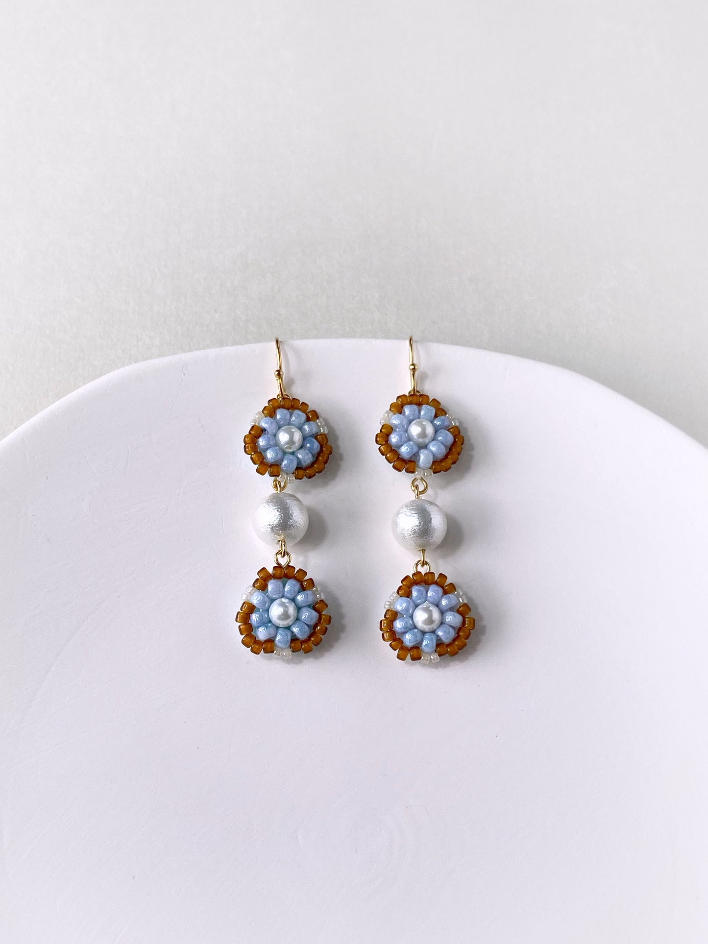 IE311_Bead Embroidered Earrings