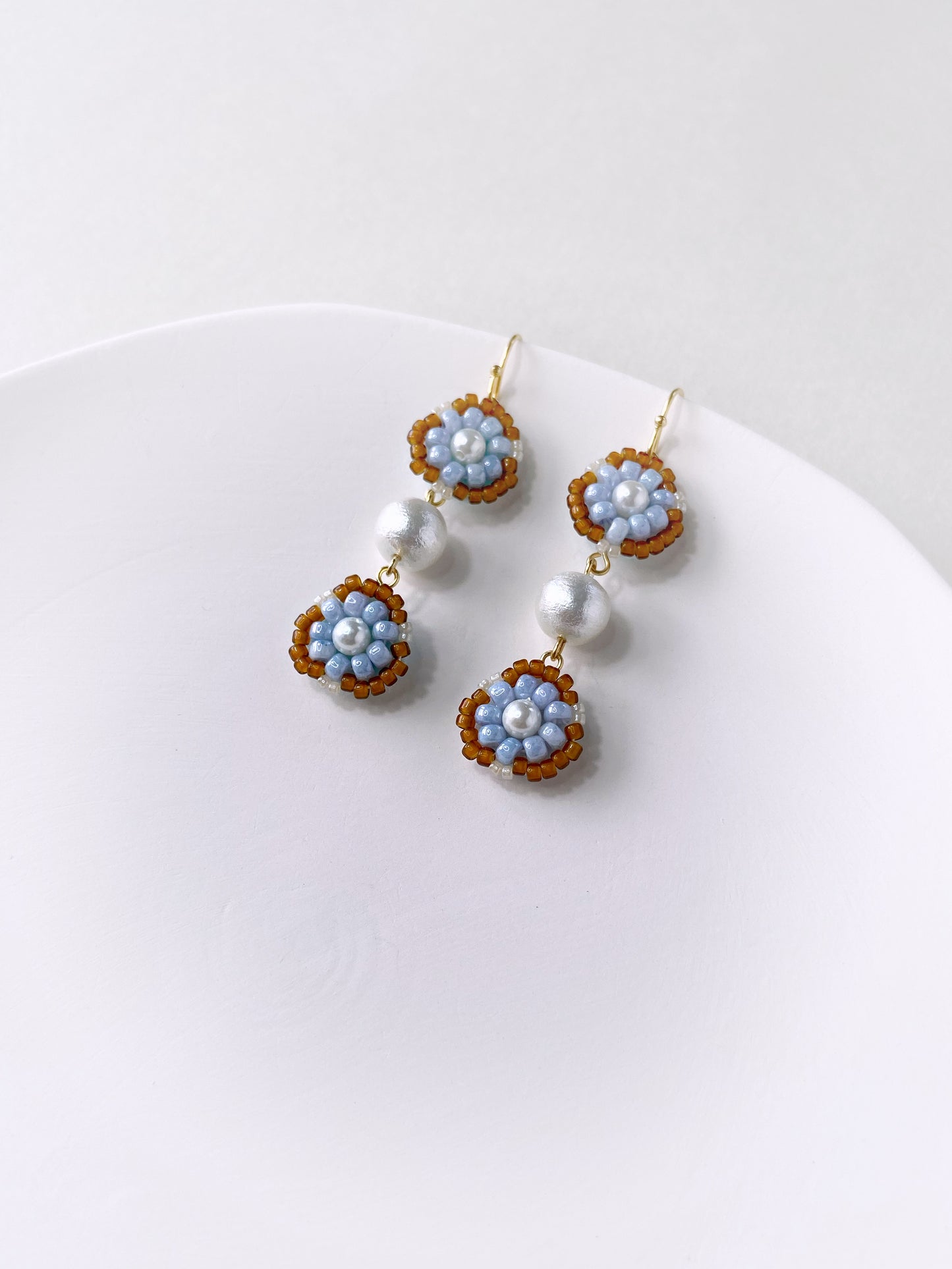 IE311_Bead Embroidered Earrings