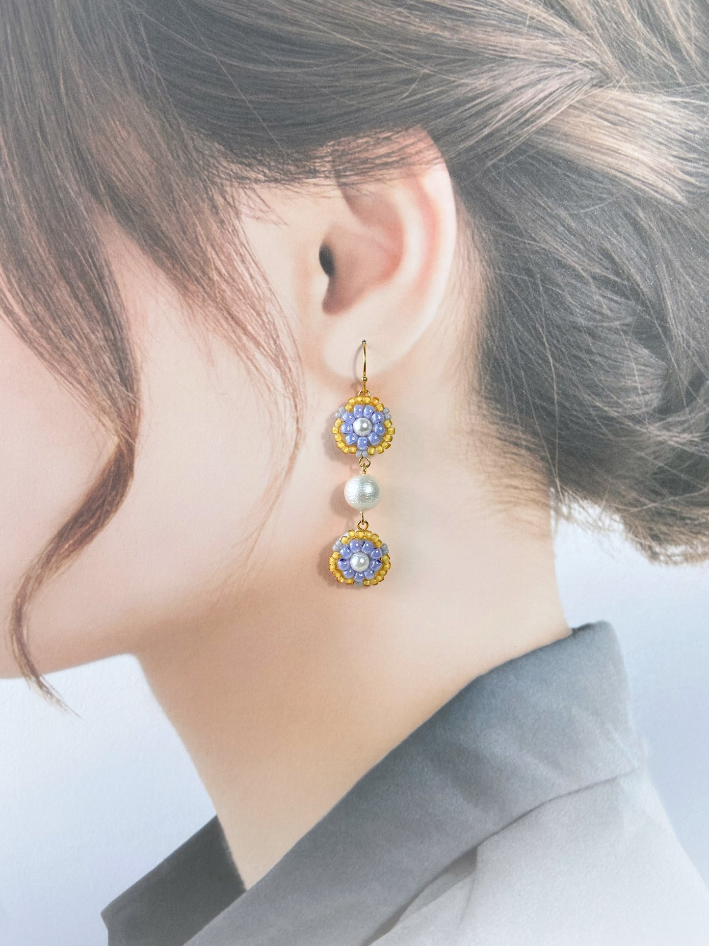 IE313_Bead Embroidered Earrings