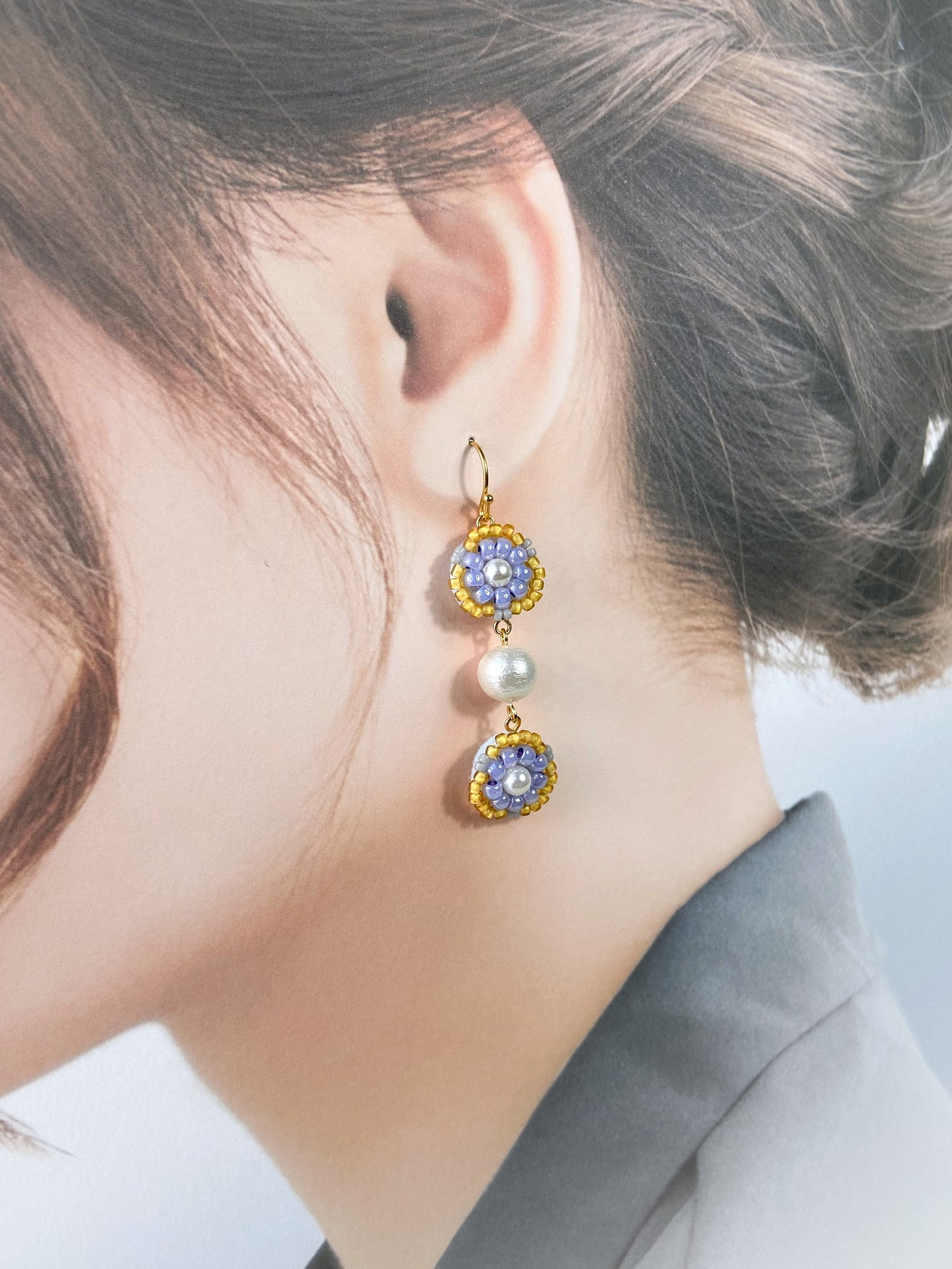 IE313_Bead Embroidered Earrings
