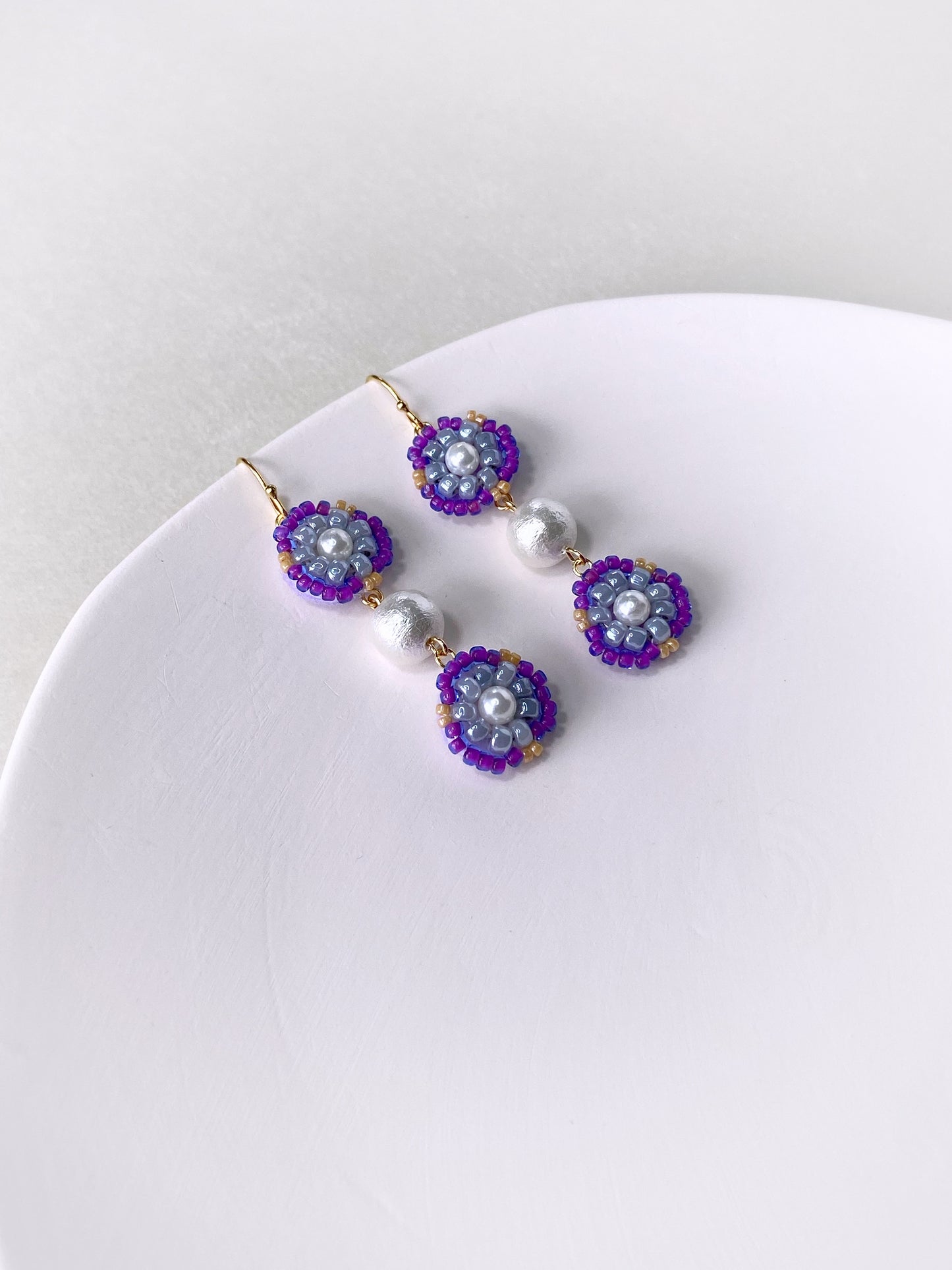 IE314_Bead Embroidered Earrings