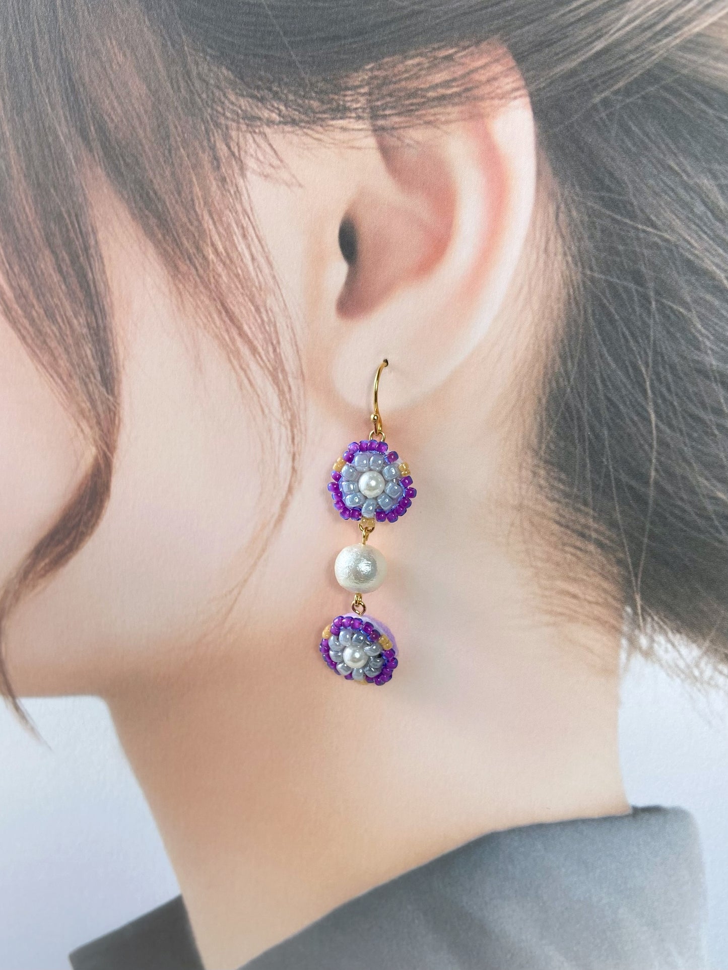 IE314_Bead Embroidered Earrings