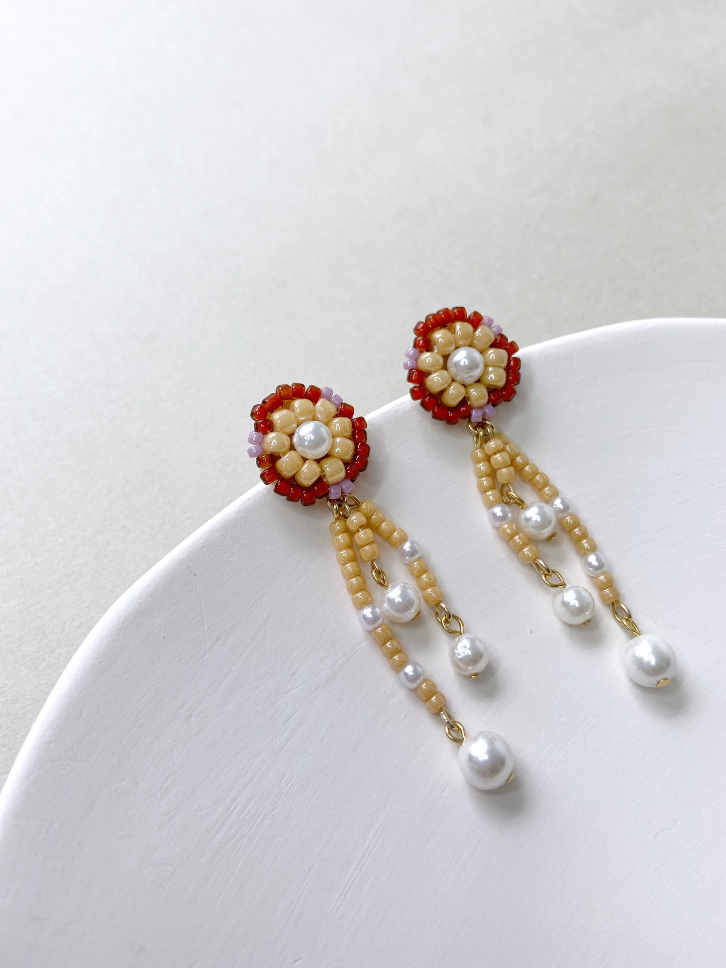 IE317_Bead Embroidered Earrings