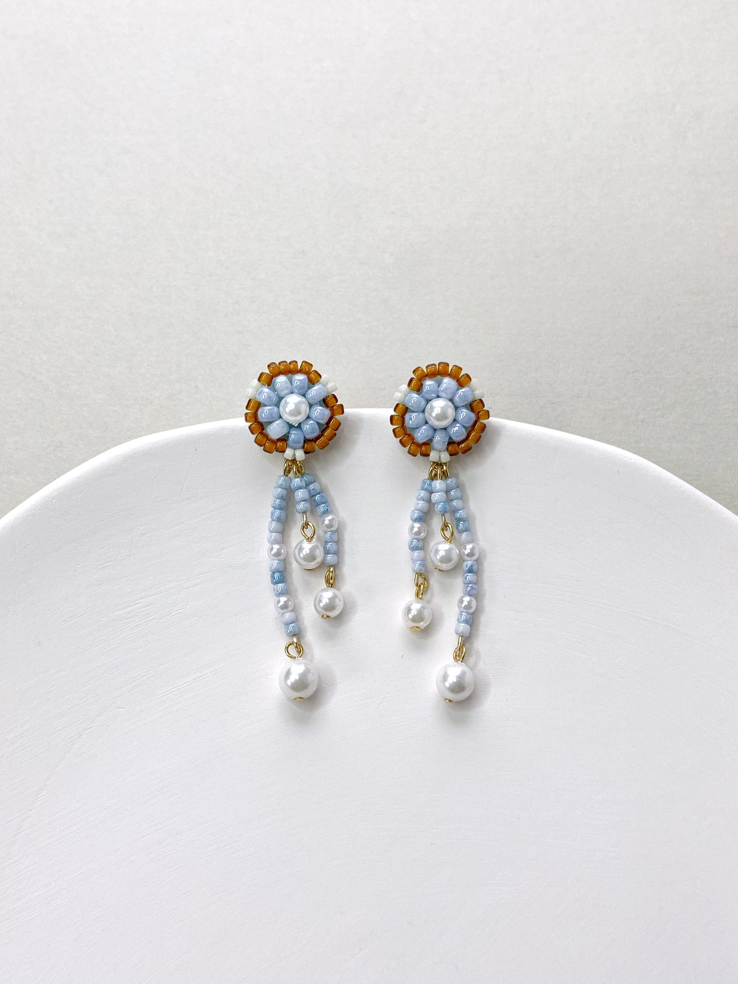 IE316_Bead Embroidered Earrings